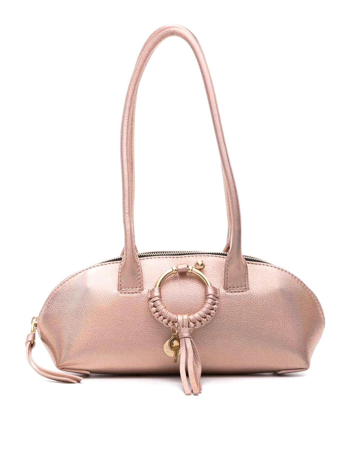 See By Chloé Joan Leather Shoulder Bag In Rosado
