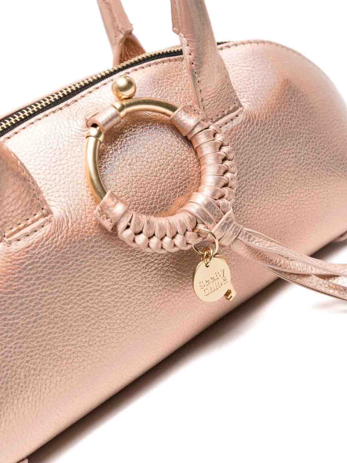 Shop See By Chloé Joan Leather Shoulder Bag In Rosado