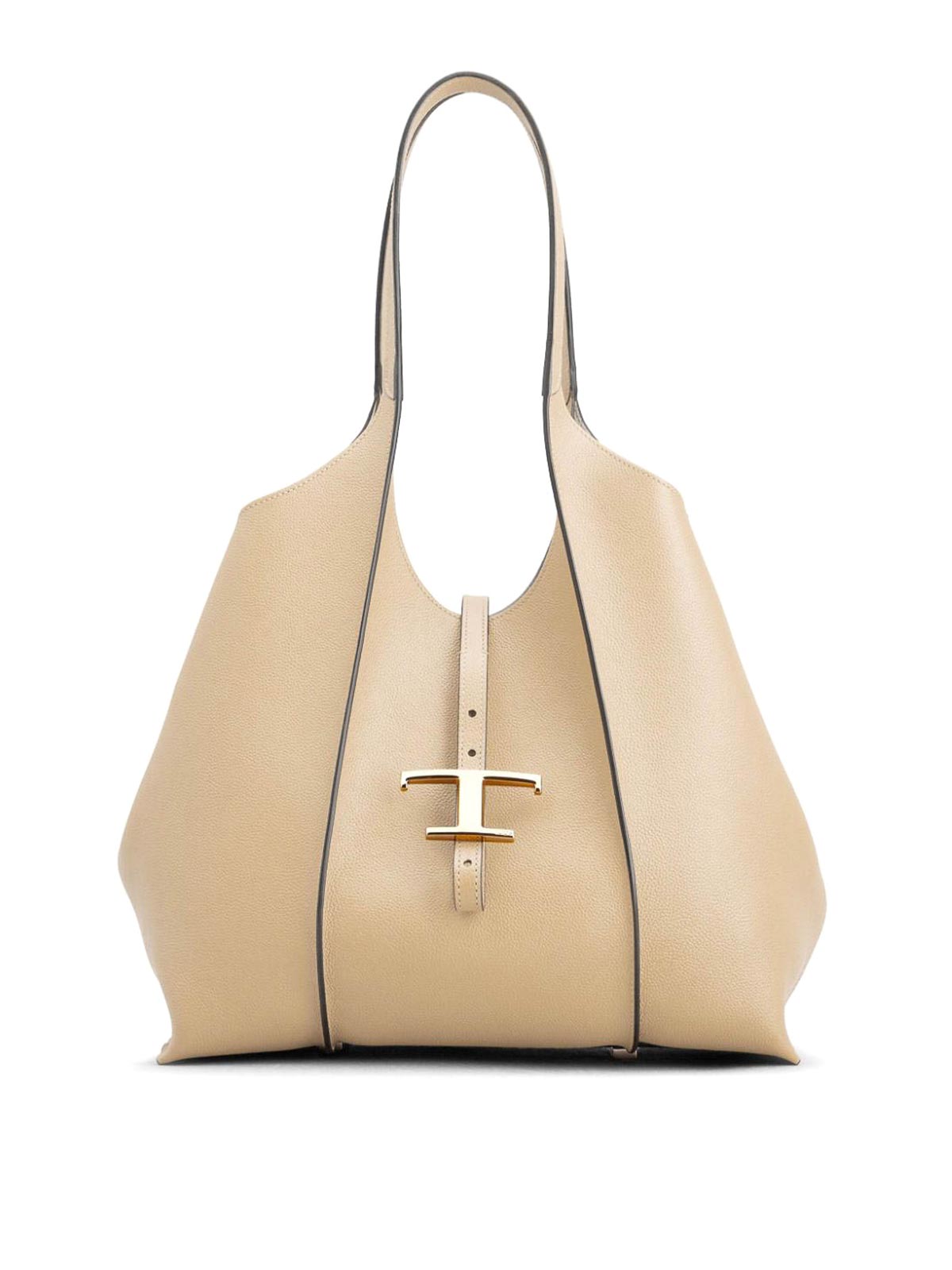 TOD'S T TIMELESS SMALL LEATHER TOTE BAG