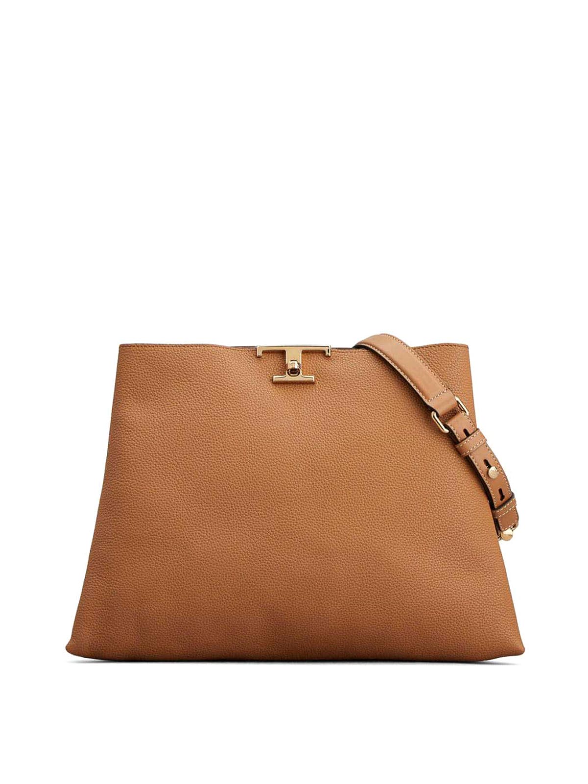 Tod's T Timeless Leather Shoulder Bag In Brown