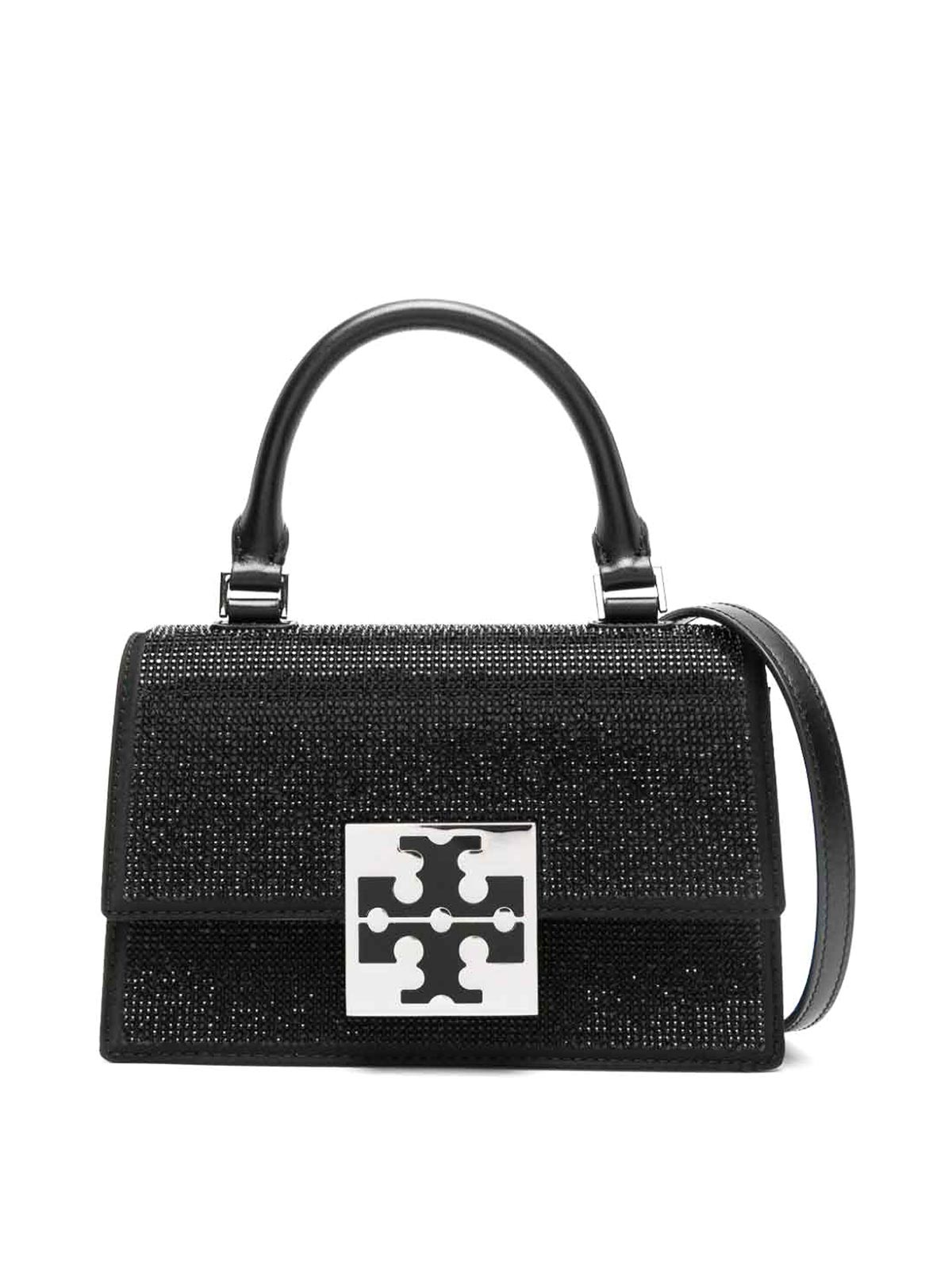 Tory Burch Bon Bon Mini Leather Handbag In Burgundy