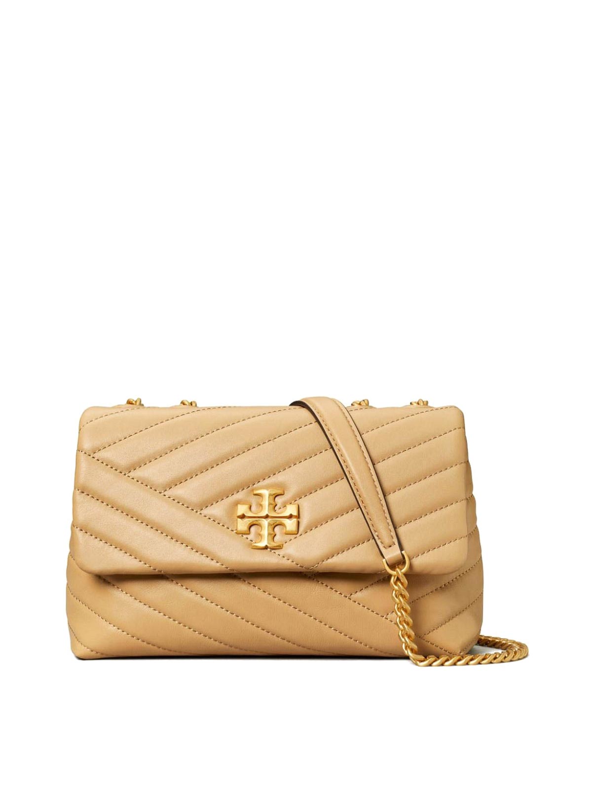 Tory Burch Kira Small Leather Shoulder Bag In Beis
