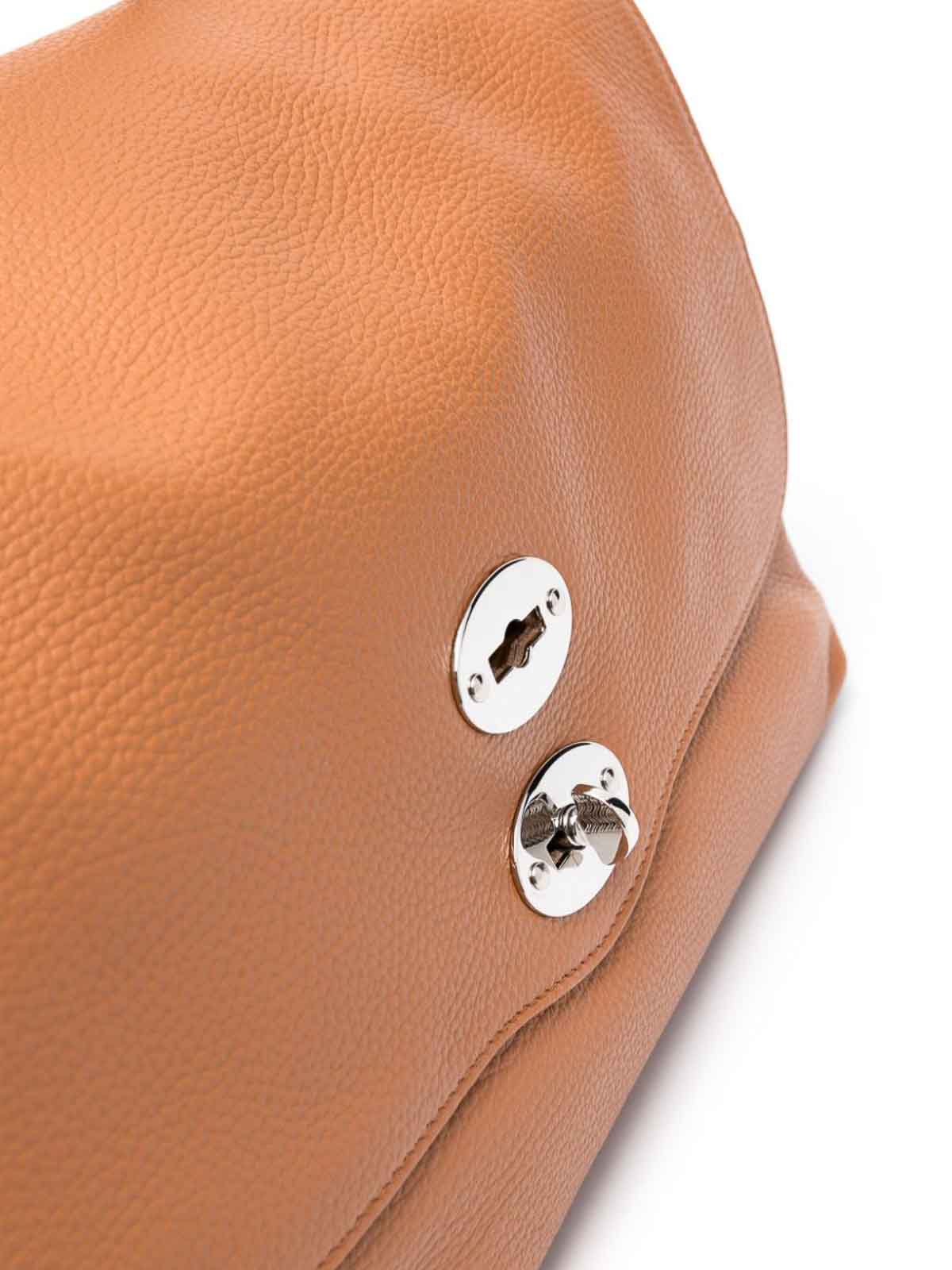 Shop Zanellato Postina M Daily Leather Handbag In Marrón
