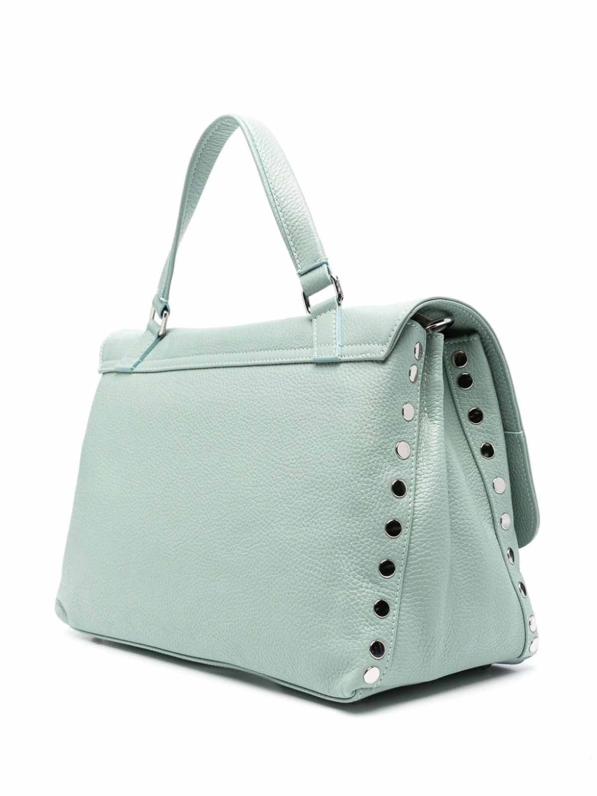 Shop Zanellato Postina M Daily Leather Handbag In Green