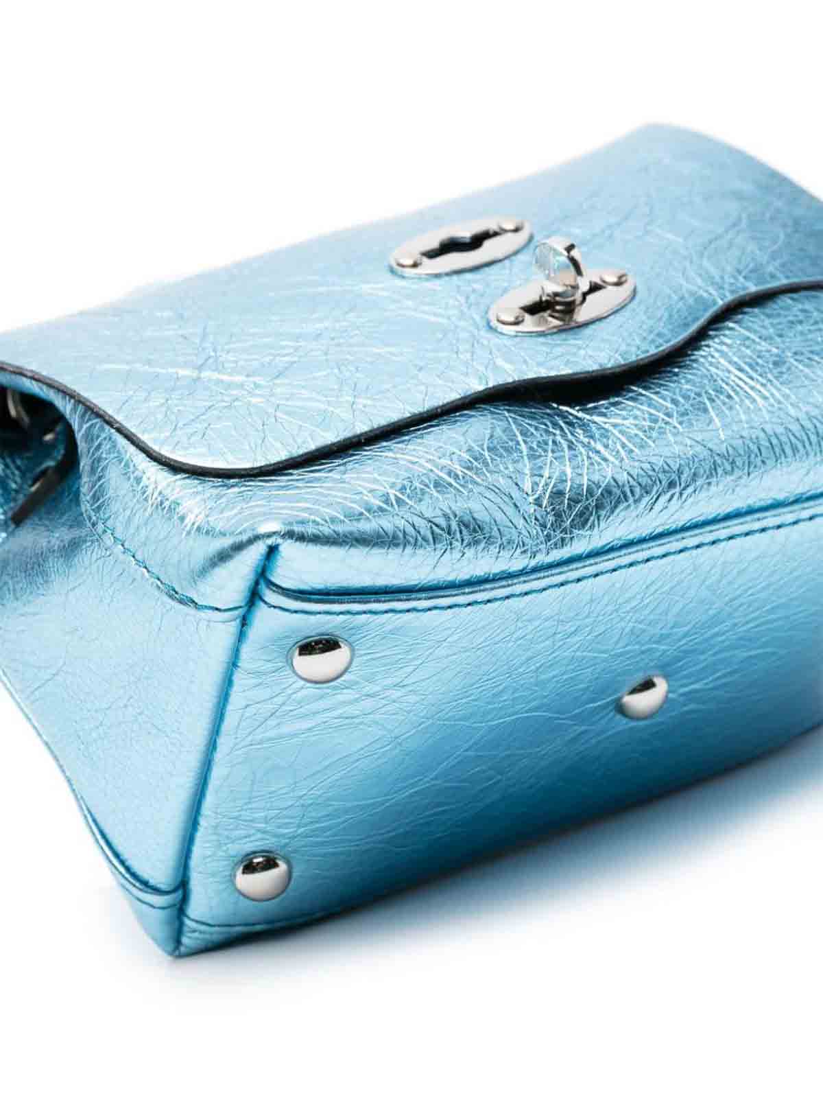 Shop Zanellato Baby Postina Cortina Handbag In Blue