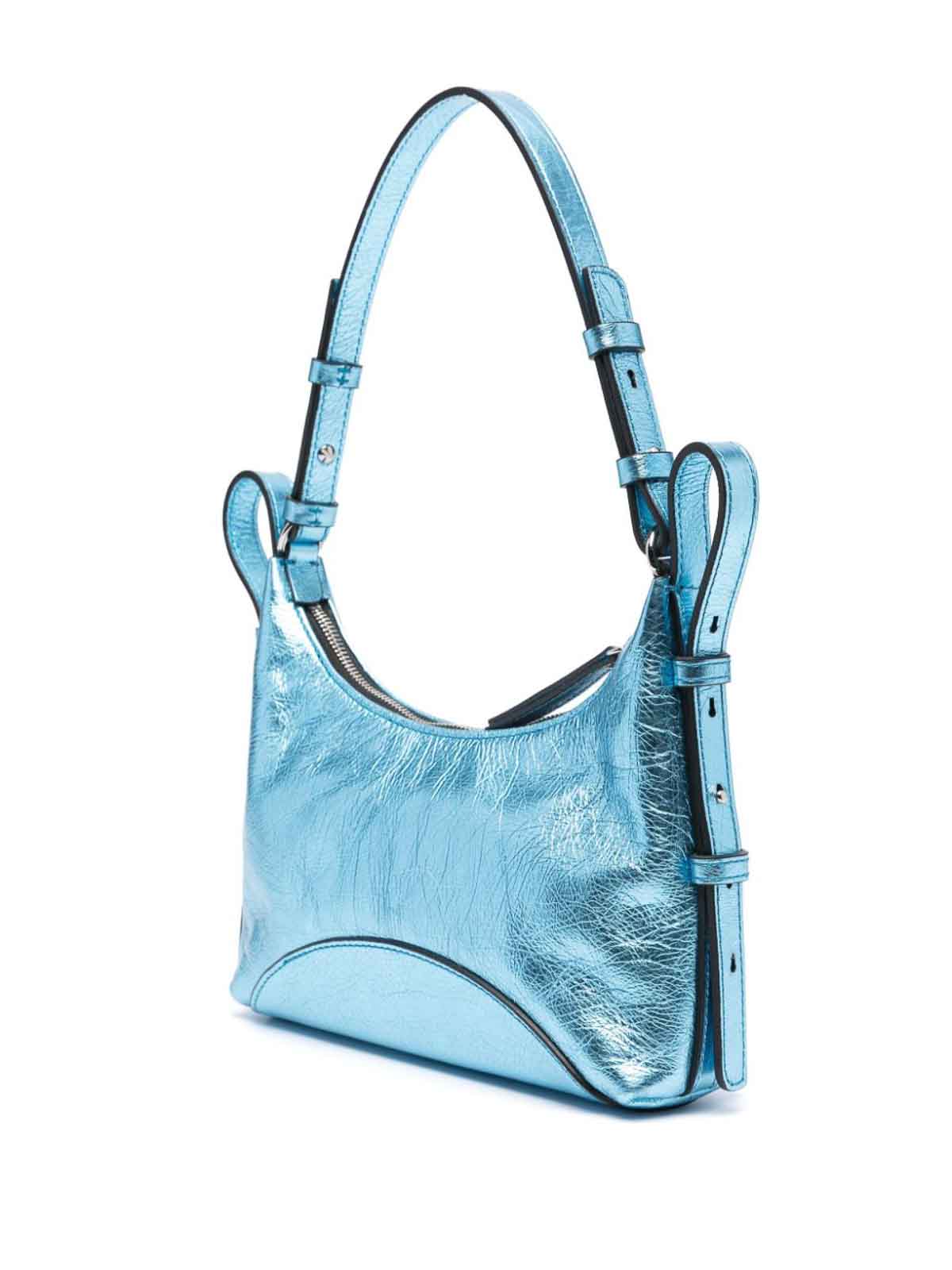 Shop Zanellato Mita Leather Shoulder Bag In Blue