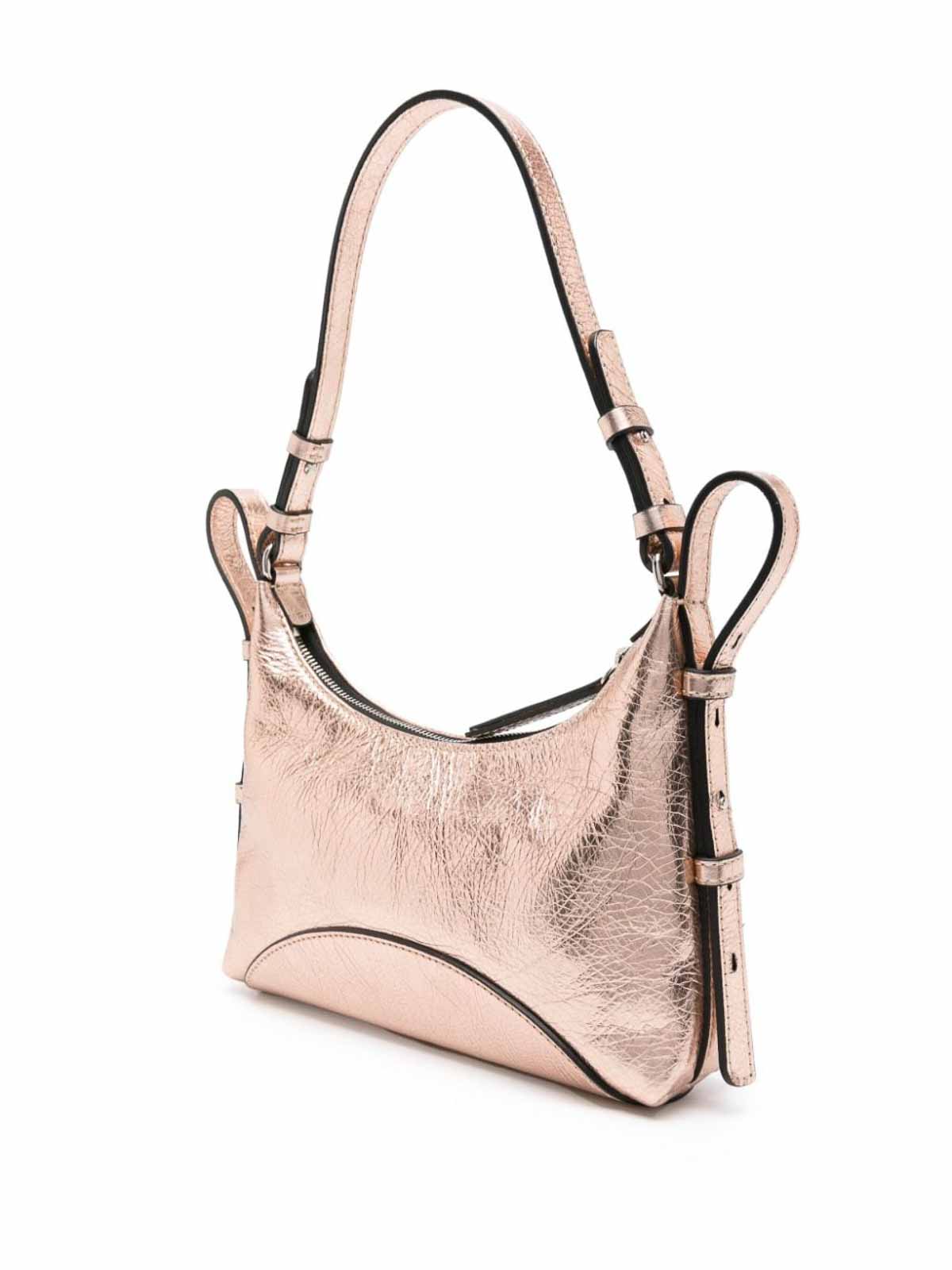 Shop Zanellato Mita Small Leather Shoulder Bag In Nude & Neutrals
