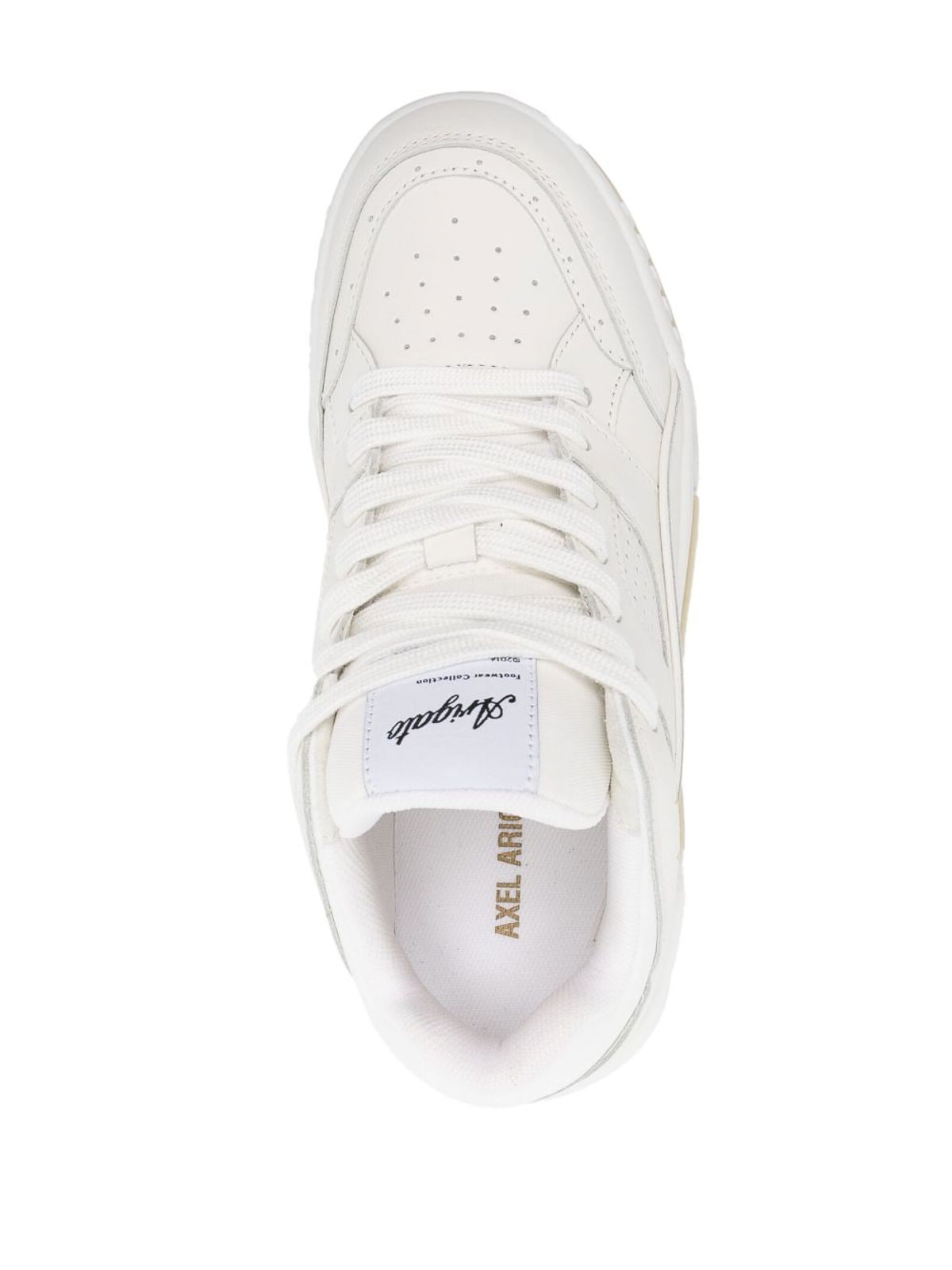 Shop Axel Arigato Pannelled Neakers In White