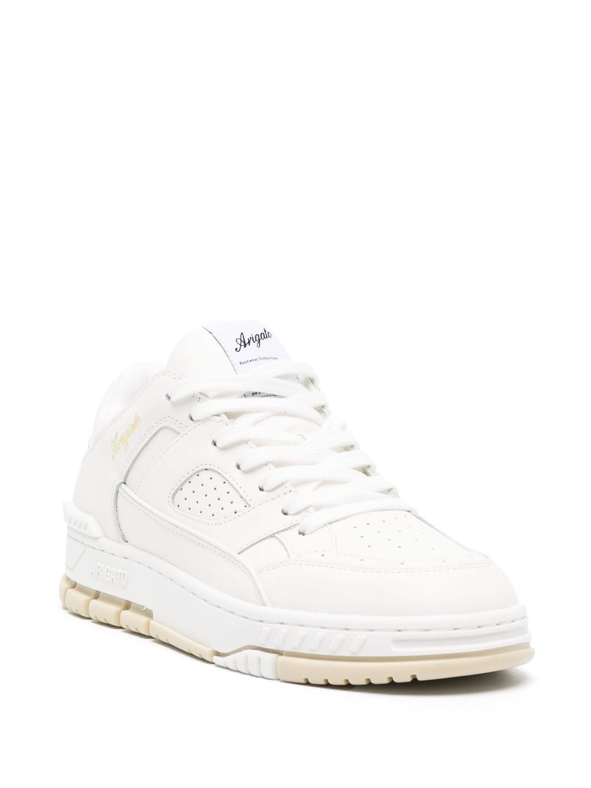 Shop Axel Arigato Pannelled Neakers In White