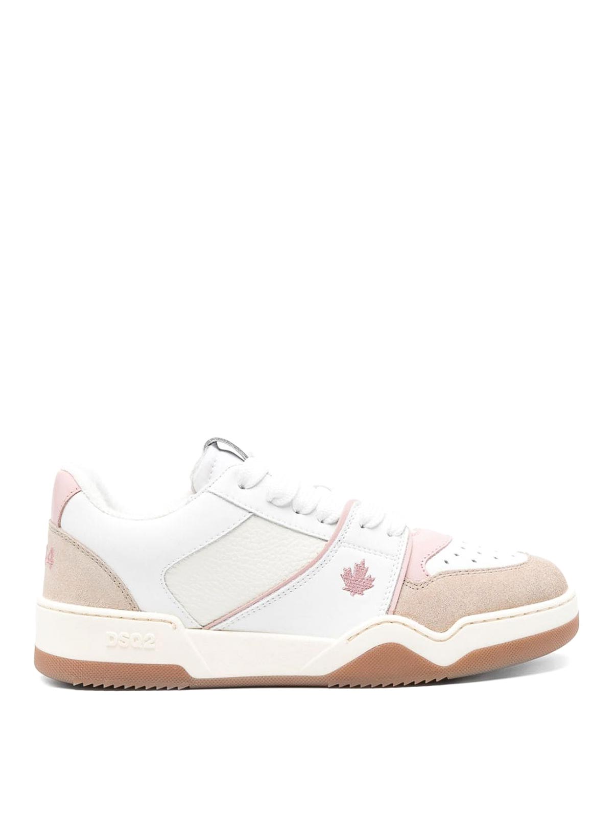 DSQUARED2 SPIKER LEATHER SNEAKERS