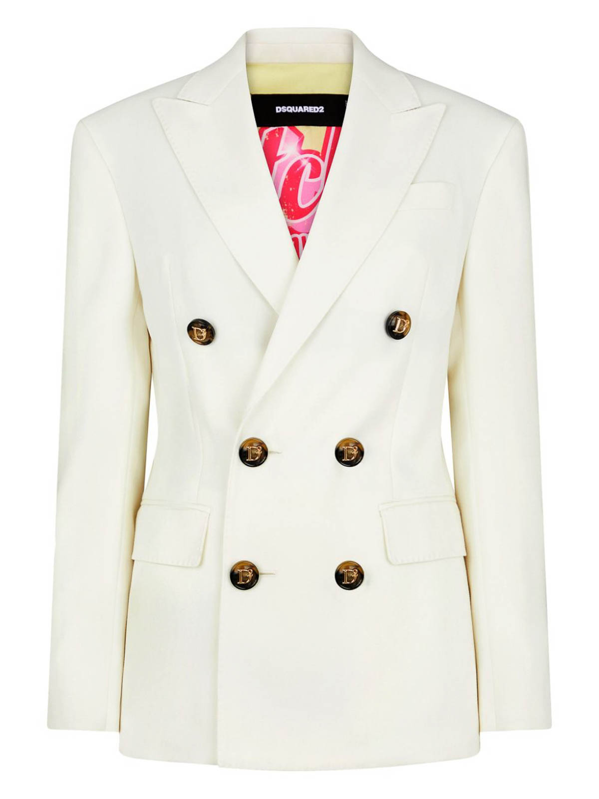 Shop Dsquared2 Double-breast Notched-lapel Suit In White