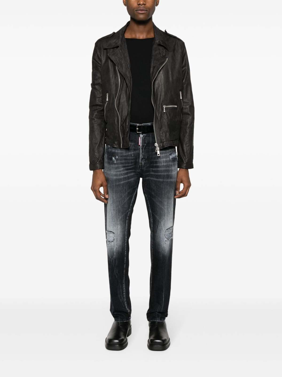 Shop Dsquared2 Jeans Boot-cut - Negro In Black