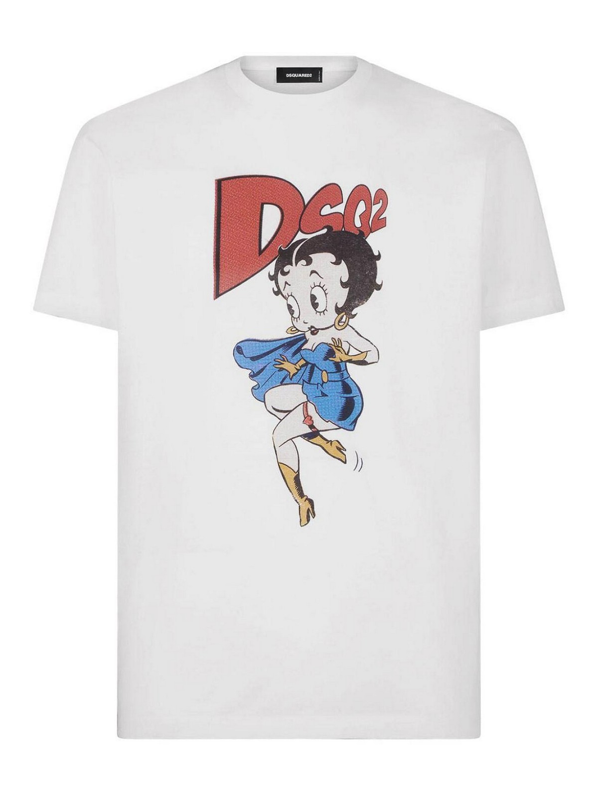 Dsquared2 X Betty Boop Cotton T-shirt In White