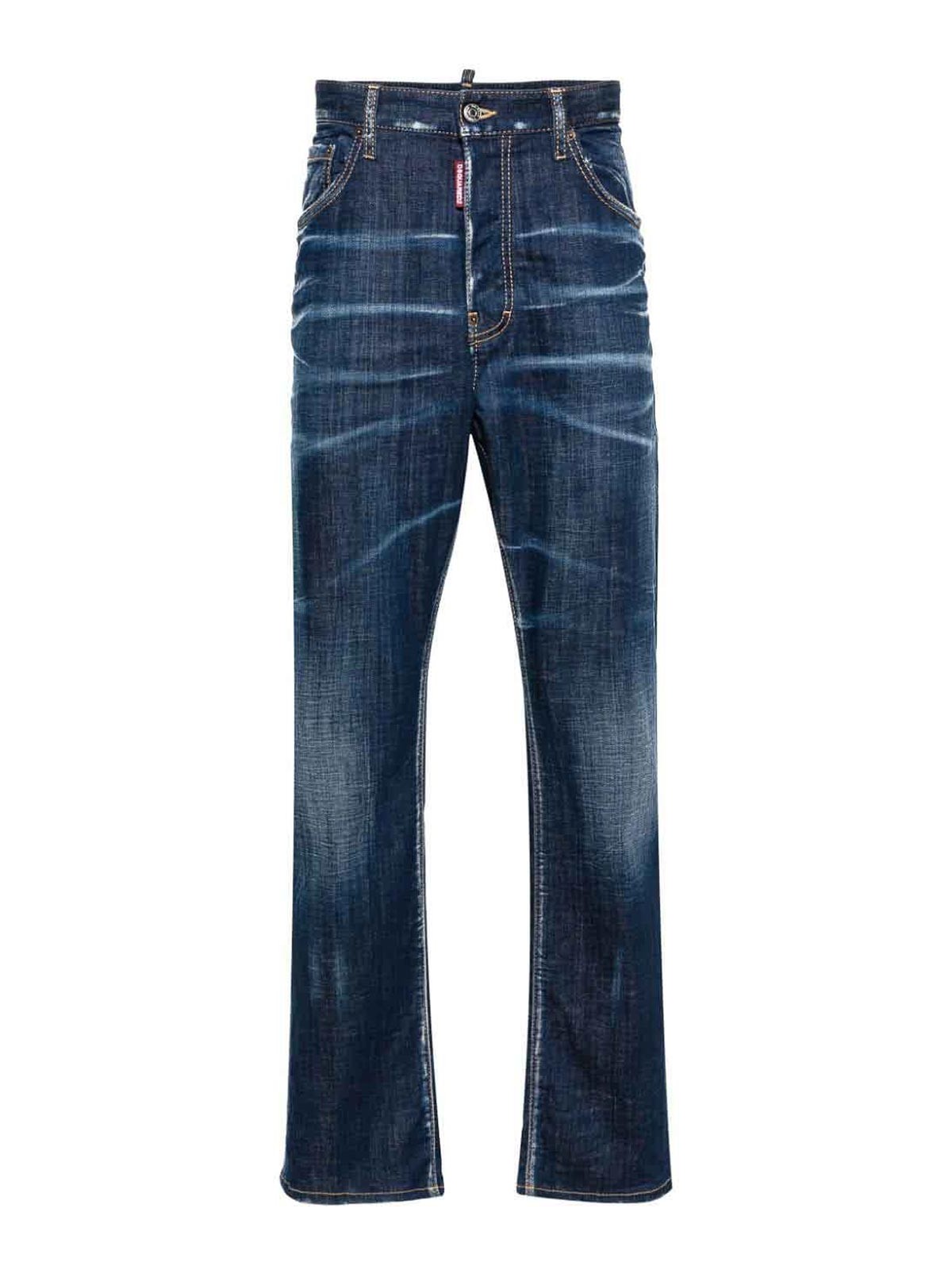 Shop Dsquared2 Mid-rise Skinny Jeans In Dark Blue