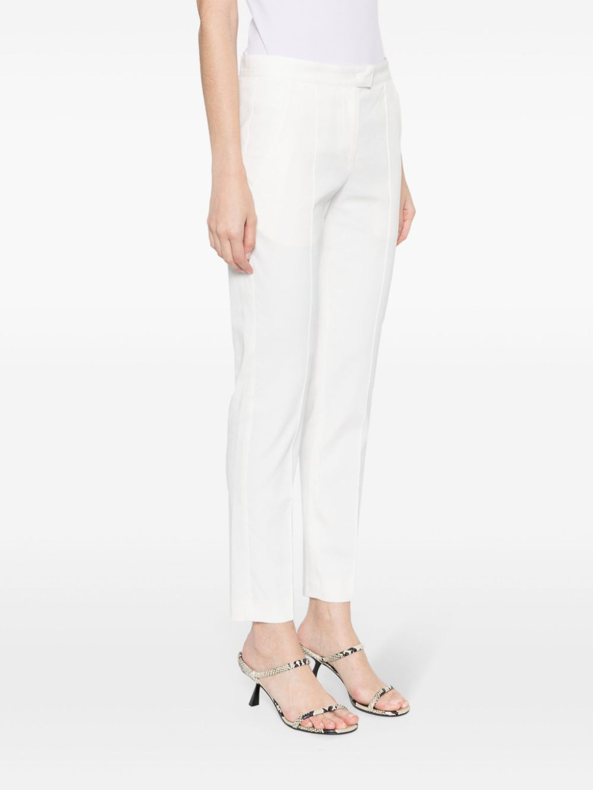 Shop Isabel Marant Straight Pants In White
