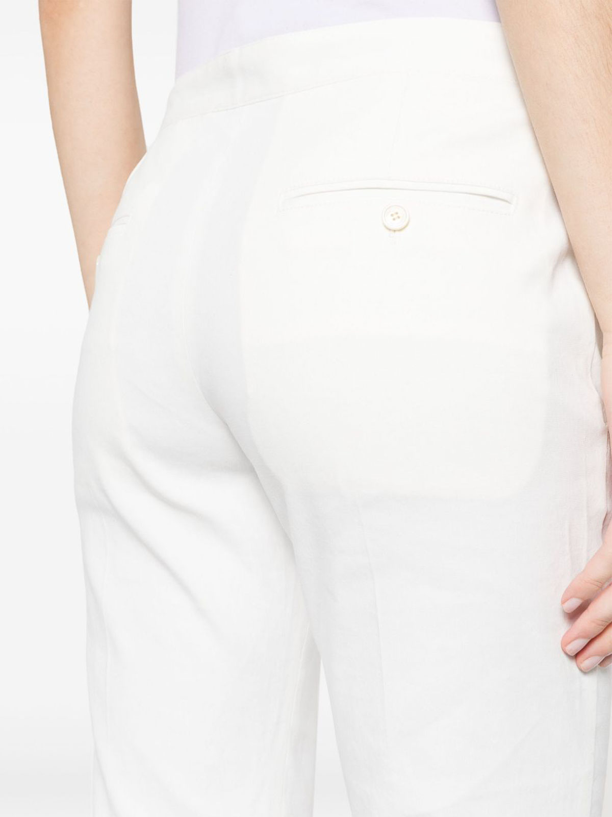 Shop Isabel Marant Straight Pants In White
