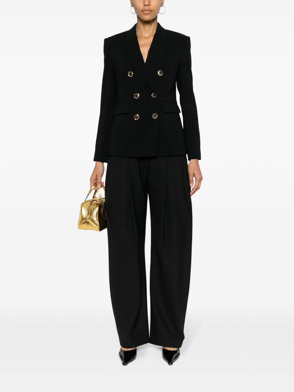 Pinko Double-breasted blazer - Black - Women | 102859A14IZ99