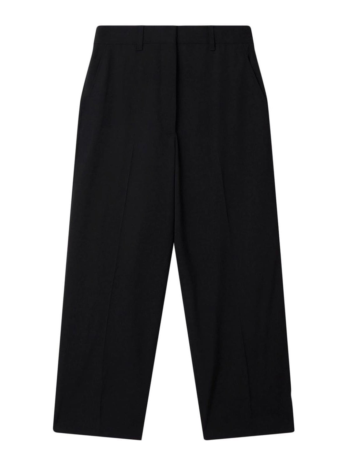 Stella Mccartney Wide-leg Wool Trousers In Black