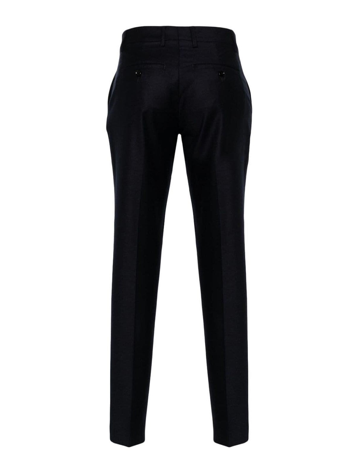 Shop Ami Alexandre Mattiussi Mid-rise Tailored Trousers In Dark Blue