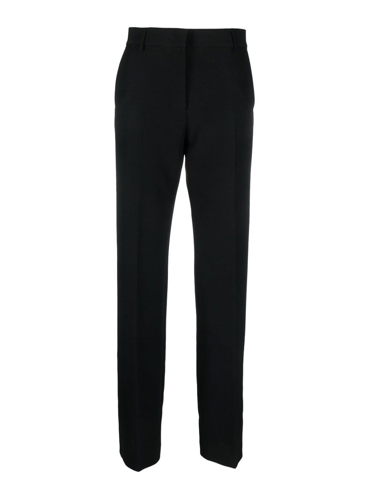 Msgm Tailored Straight-leg Trousers In Black