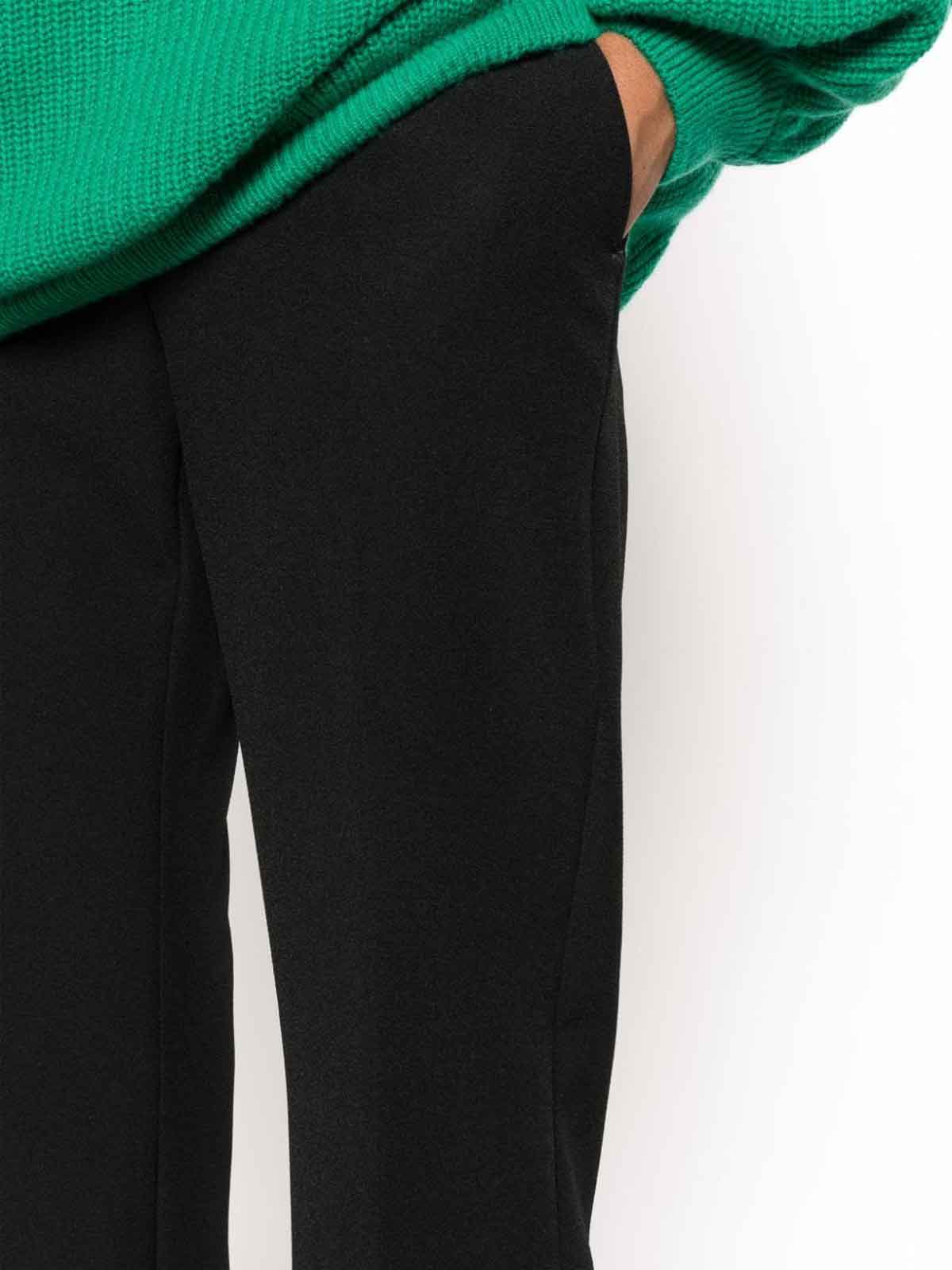 Shop Msgm Tailored Straight-leg Trousers In Black