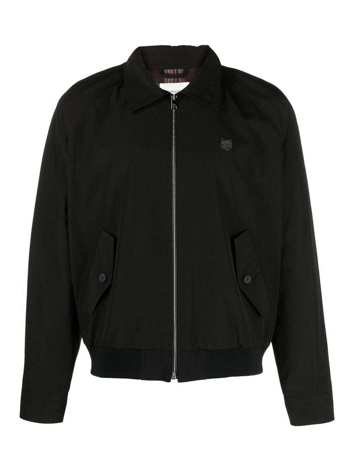 Maison Kitsuné ボンバージャケット - 黒|LM02103WQ0062P199 Maison Kitsuné ボンバージャケット - 黒|LM02103WQ0062P199