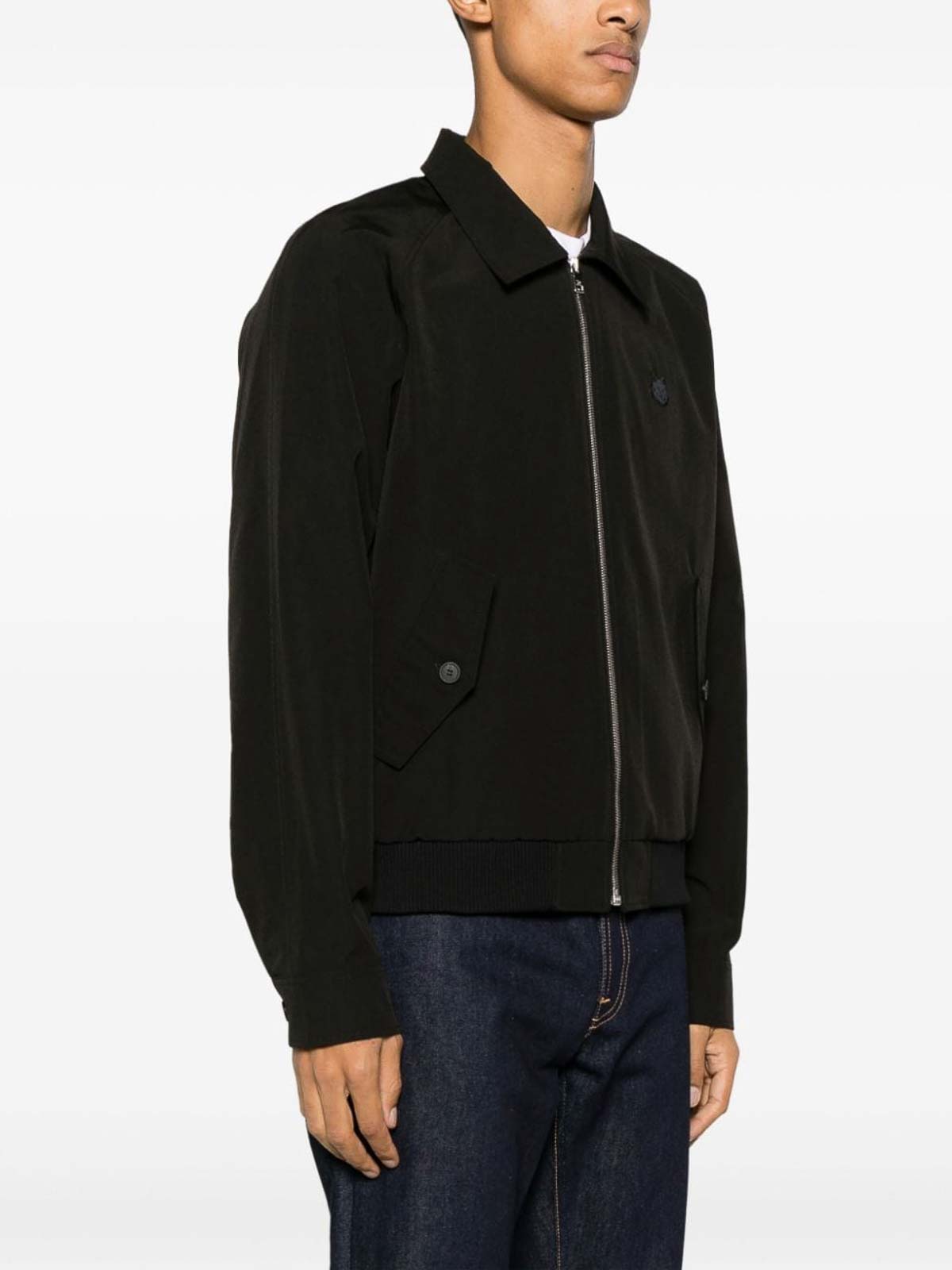 Maison Kitsuné ボンバージャケット - 黒|LM02103WQ0062P199 Maison Kitsuné ボンバージャケット - 黒|LM02103WQ0062P199