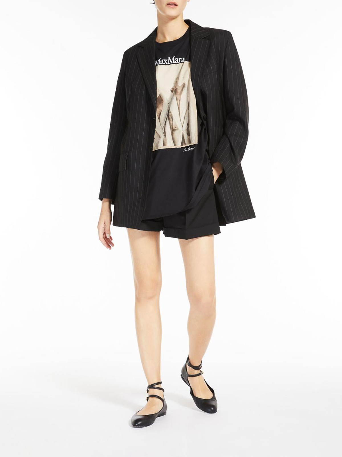 Max Mara Tacco wegman print cotton t-shirt