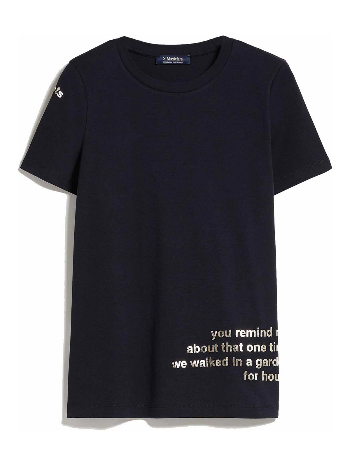Shop Max Mara Camiseta - Azul Oscuro In Dark Blue