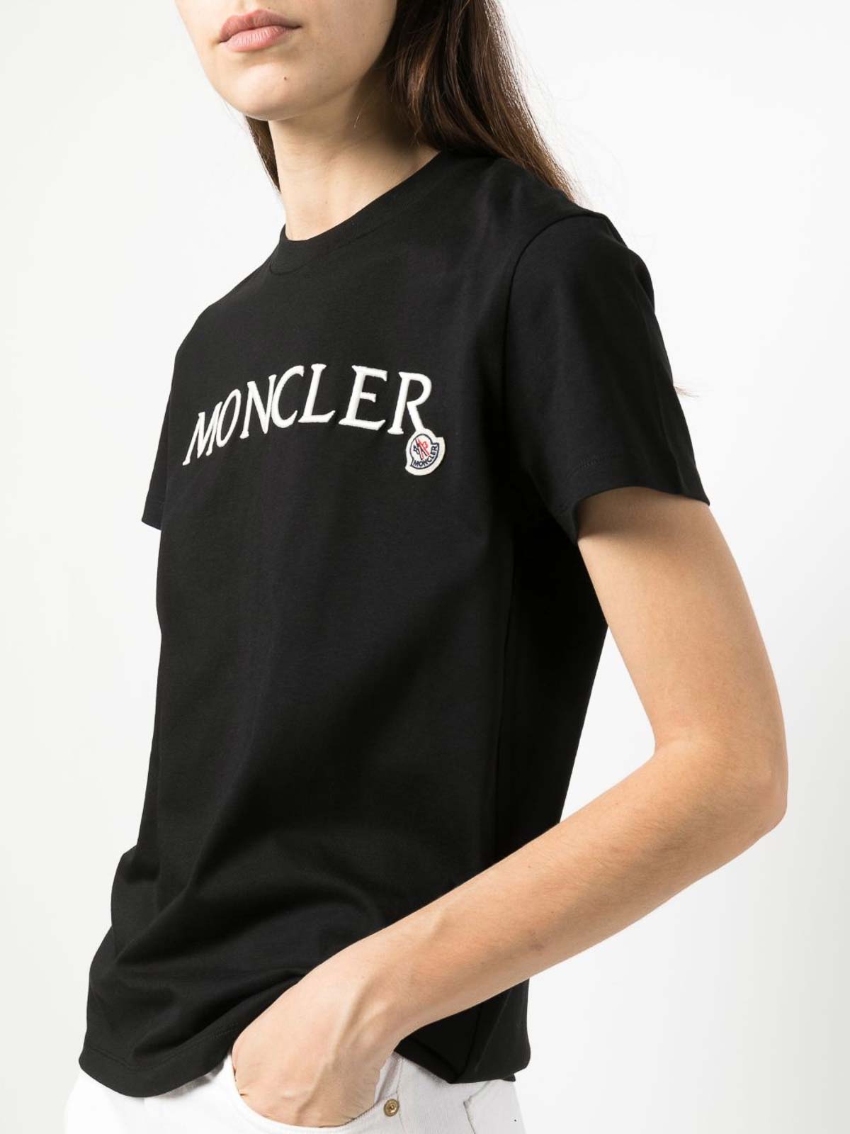 Moncler Moncler embroidered-logo cotton t-shirt