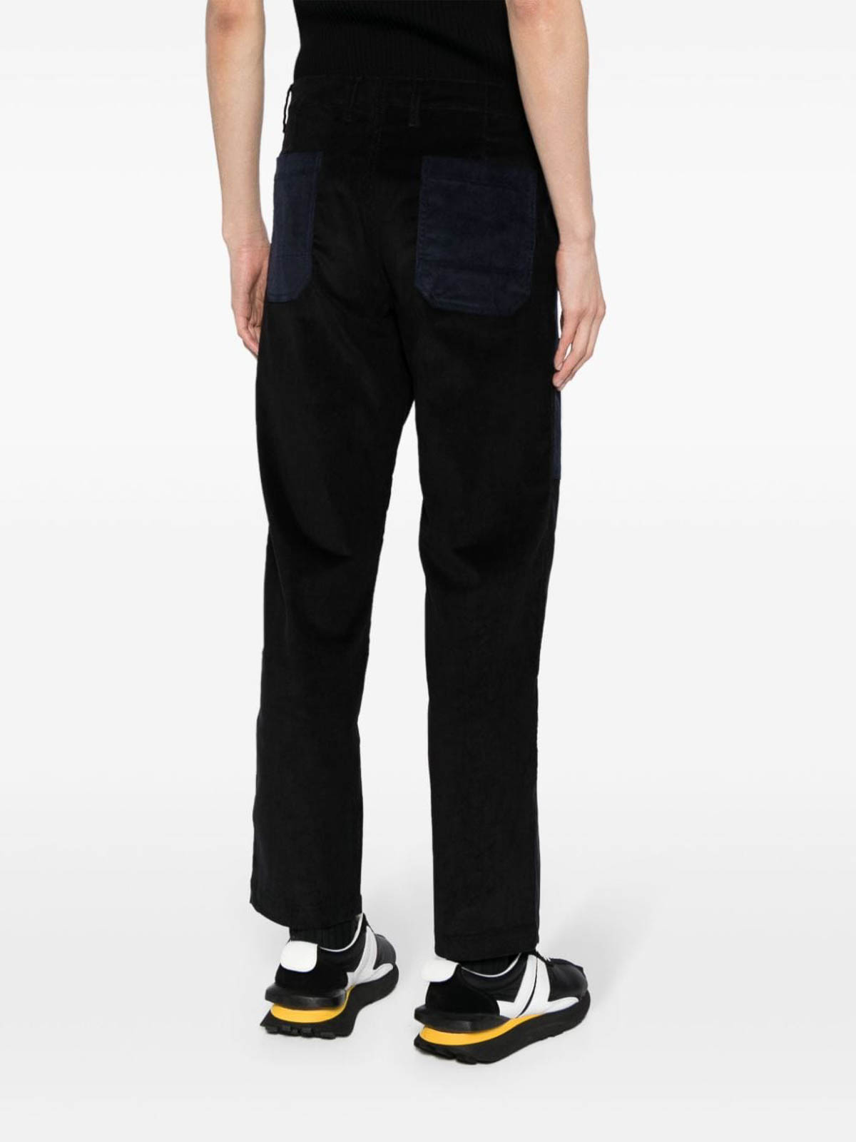 Shop Paul Smith Straight-leg Corduroy Trousers In Black