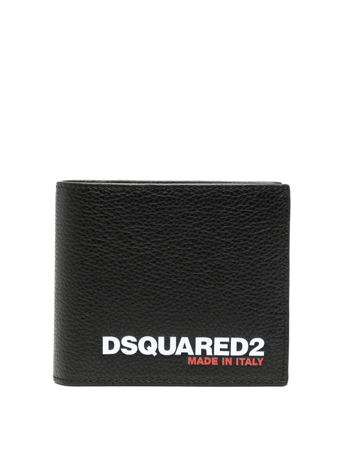 Shop Dsquared2 Logo-debossed Bi-fold Wallet In Black