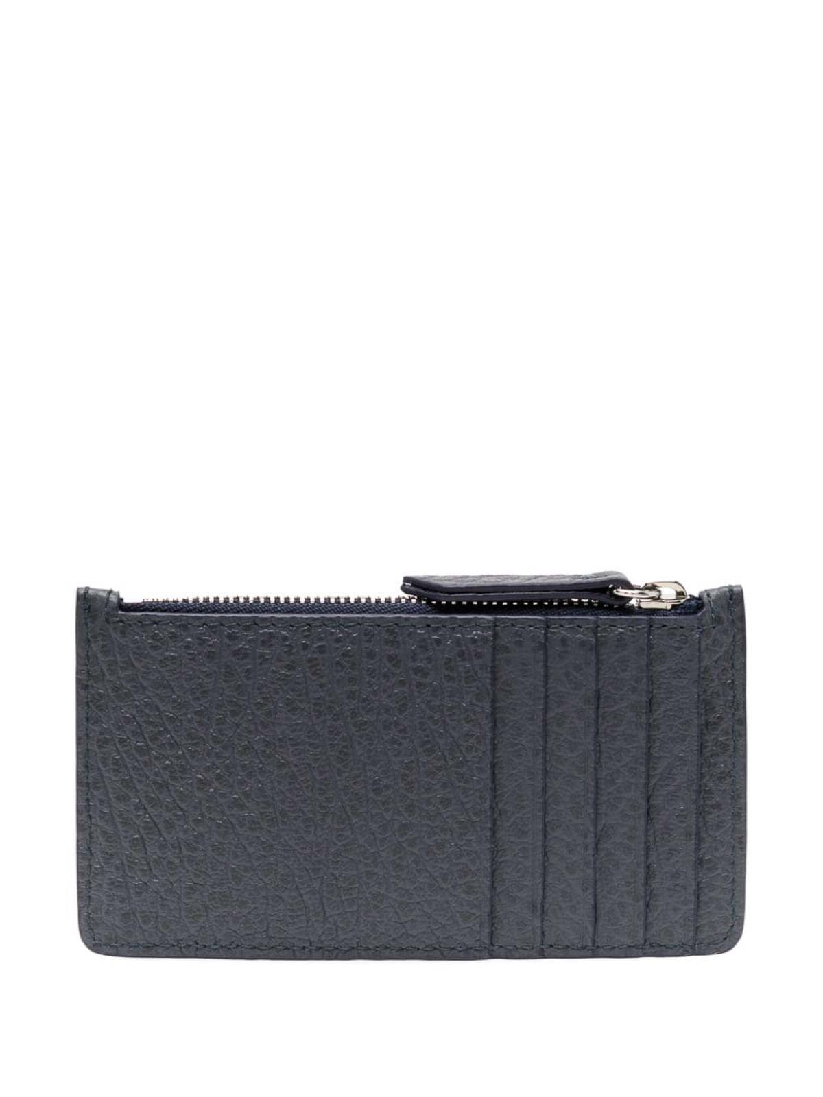 Shop Maison Margiela Four-stitch Faux-leather Wallet In Black