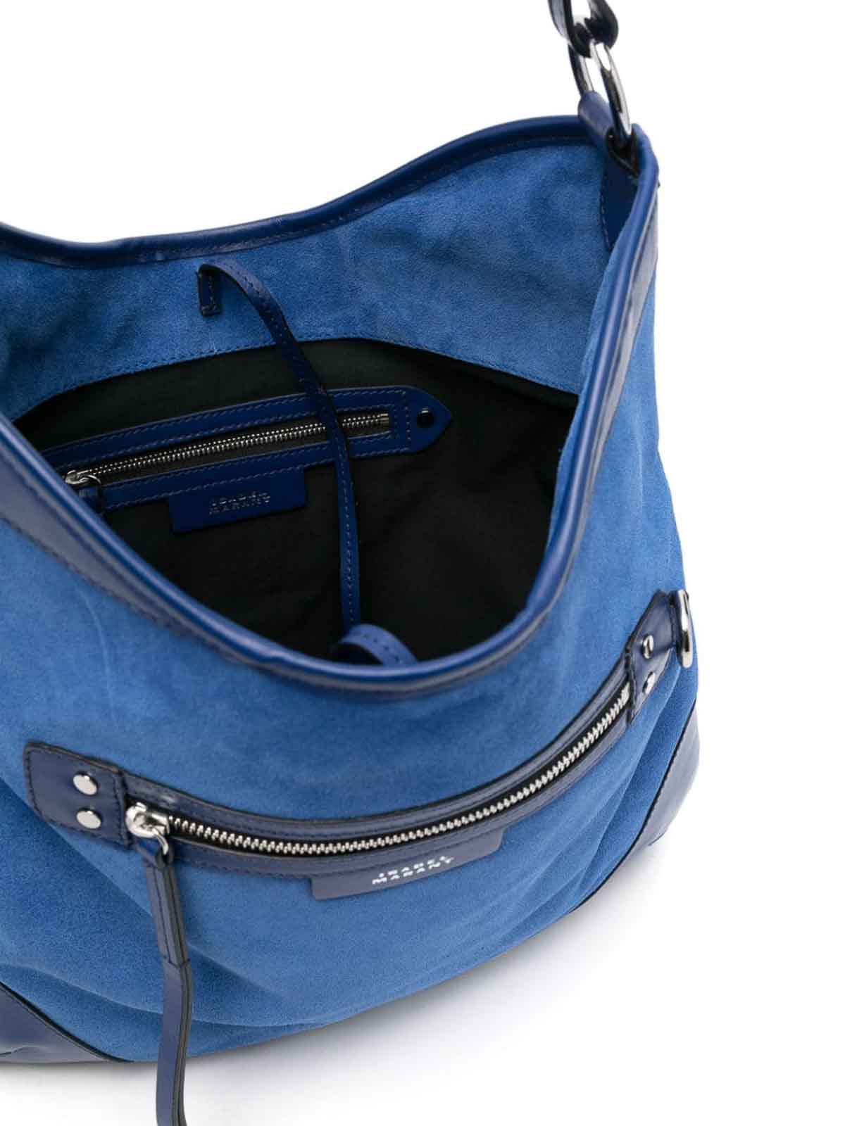 Shop Isabel Marant Botsy Day Shoulder Bag In Blue