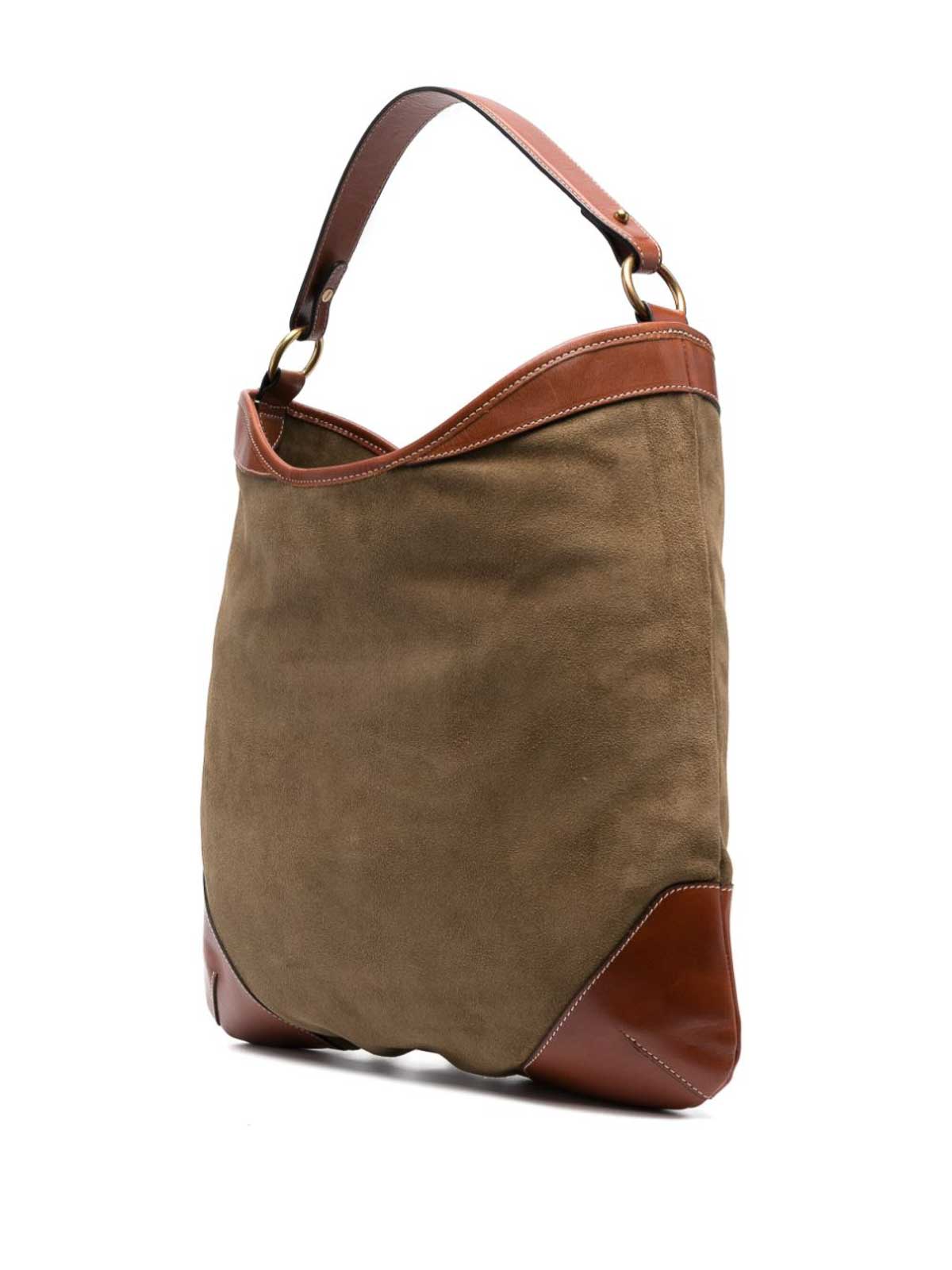 Shop Isabel Marant Suede-finish Leather Tote Bag In Brown