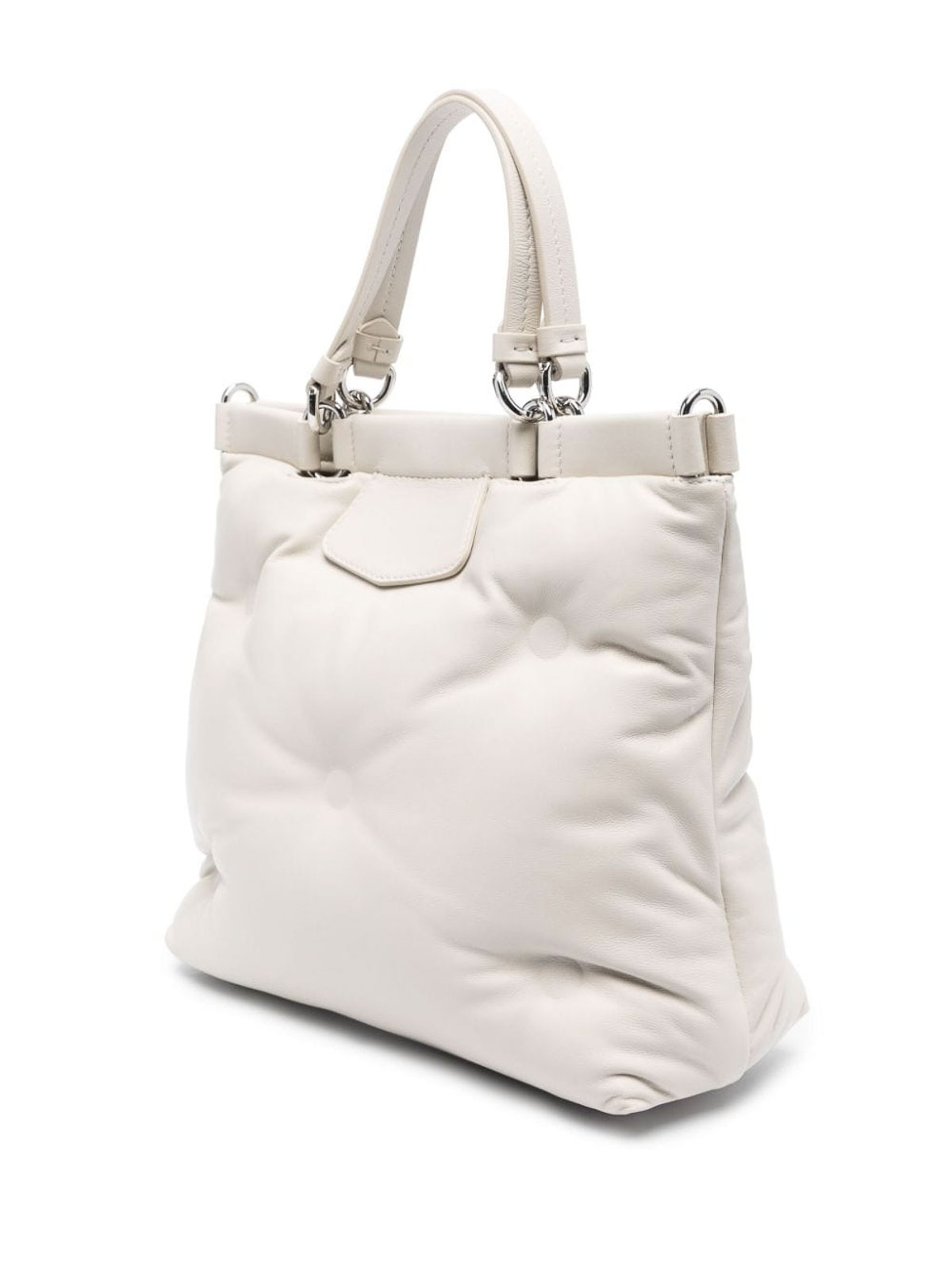 Shop Maison Margiela Glam Slam Classique Tote Bag In White