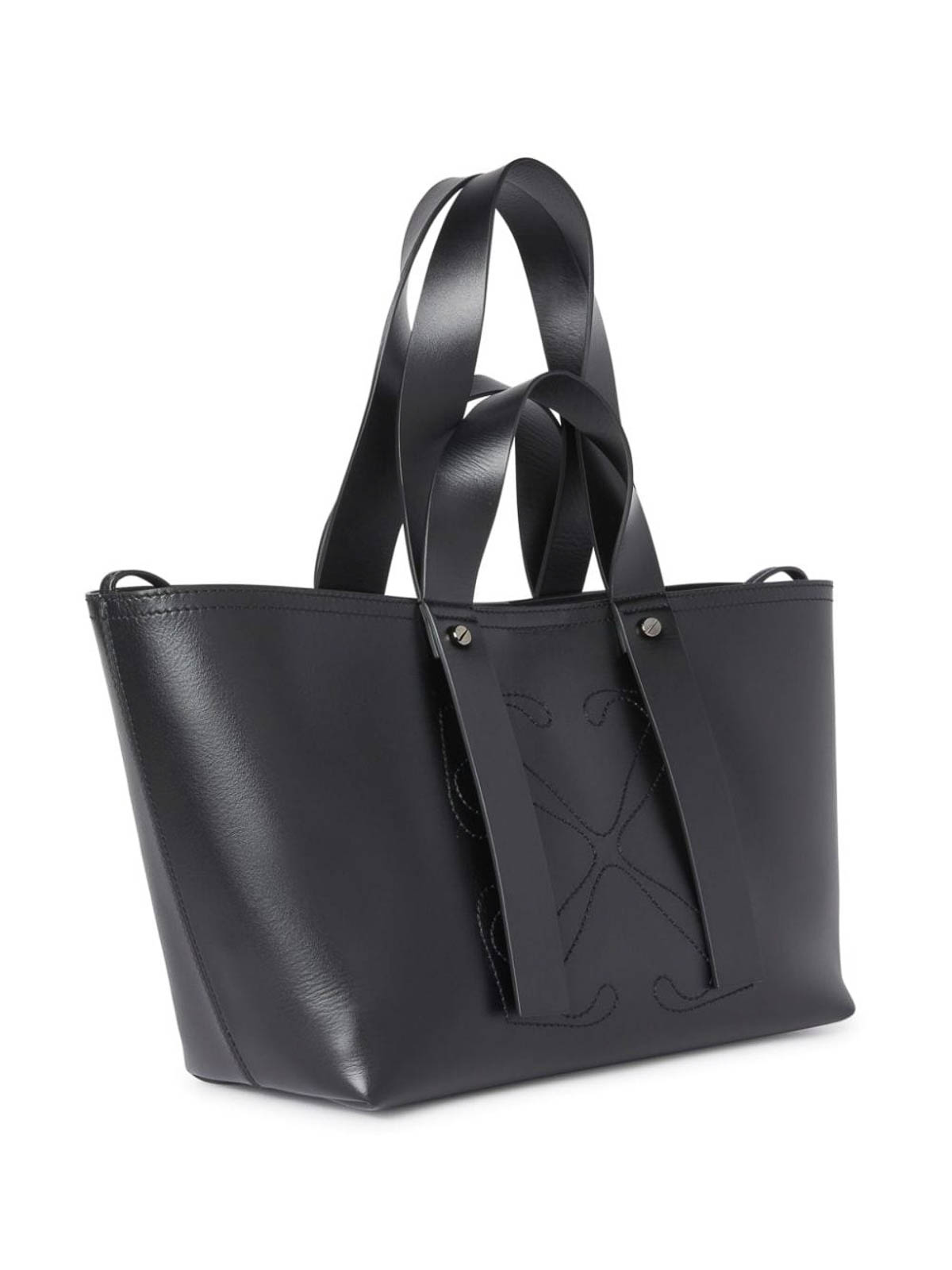 Shop Off-white Small Day Off Tote Bag In Black