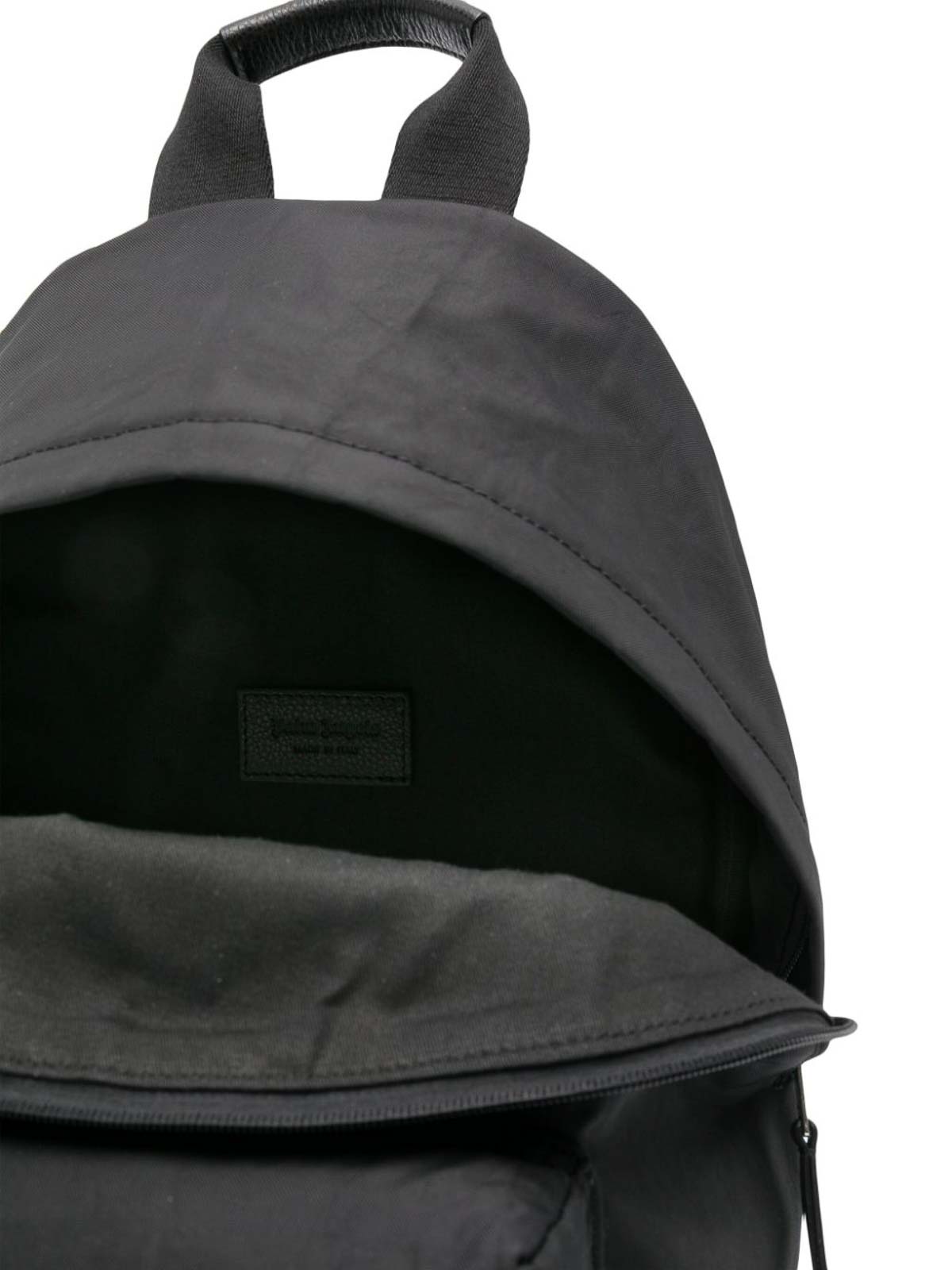 Shop Palm Angels Logo-debossed Zipped Backpack In Black