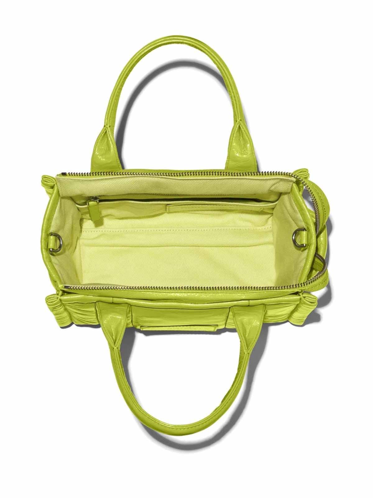 Shop Marc Jacobs Mini The Crinkle Tote Bag In Yellow