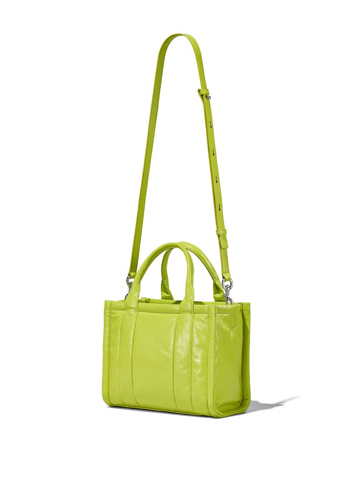 Shop Marc Jacobs Mini The Crinkle Tote Bag In Yellow