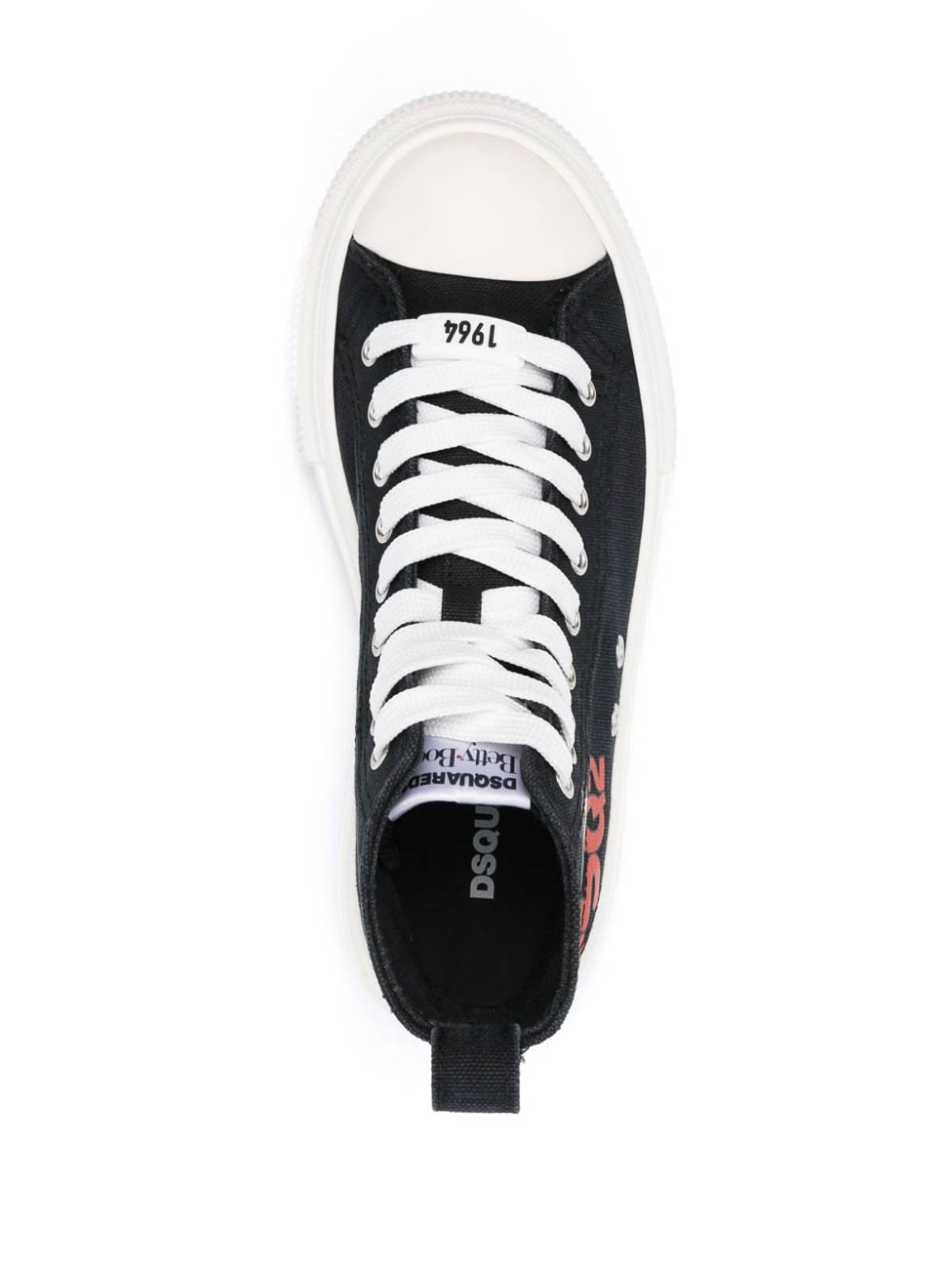 Shop Dsquared2 Betty Boop Berlin Sneakers In Black