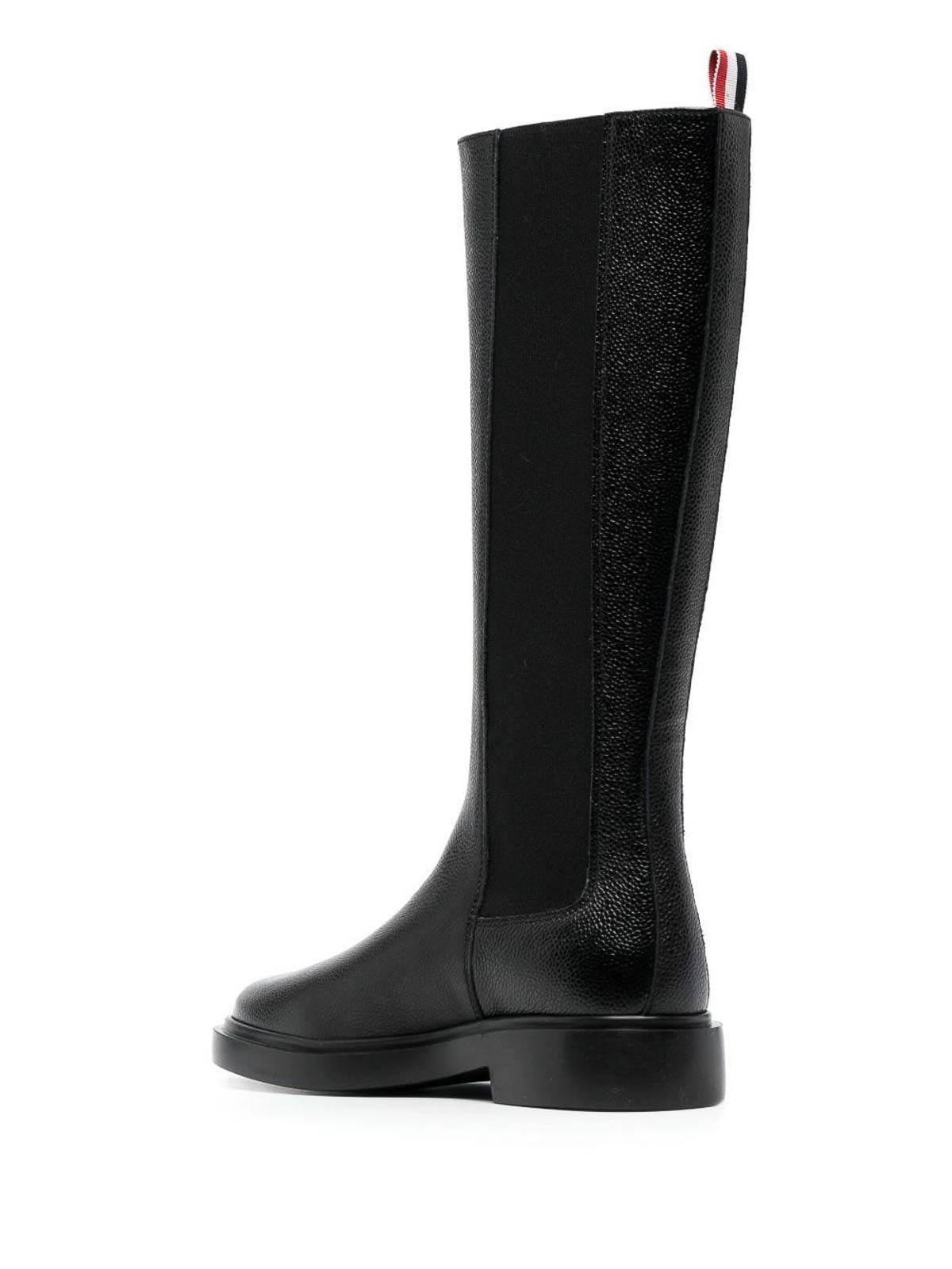 Shop Thom Browne Knee-length Chelsea Boots In Black