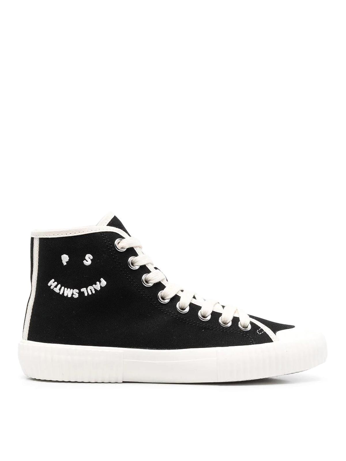 Paul Smith Embroidered-logo Lace-up Sneakers In White