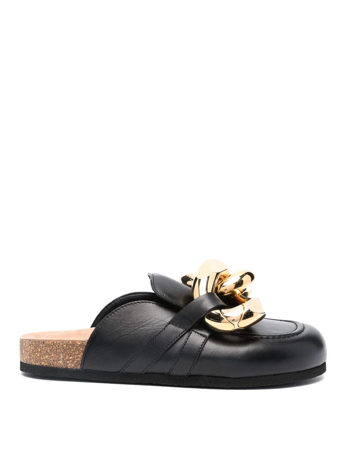 Shop Jw Anderson Chain Loafer Mules In Black