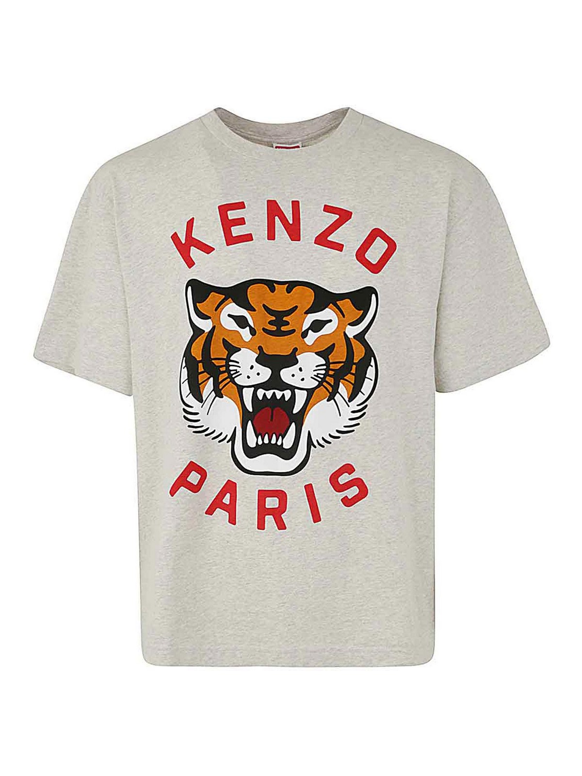 Kenzo Lucky Tiger Oversize T-shirt In Grey