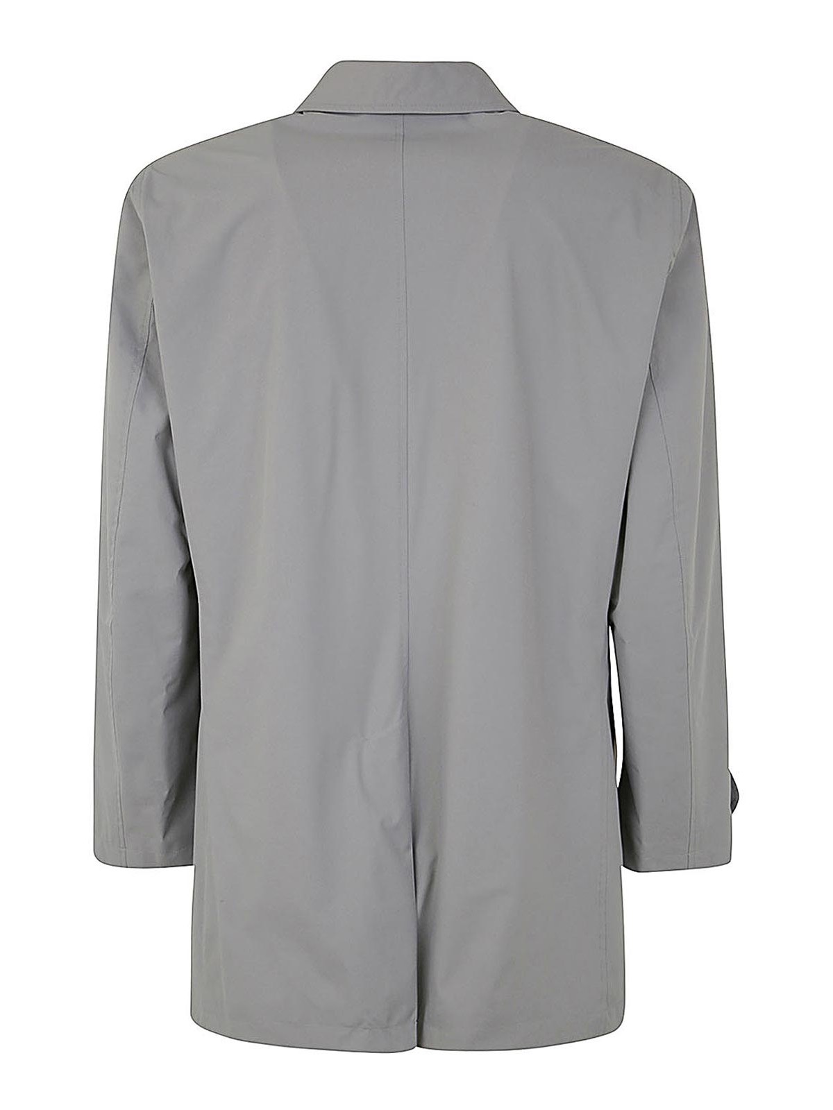 Shop Kiton Trench In Grey