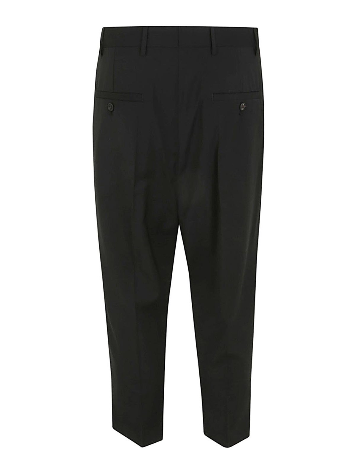 Shop Rick Owens Astaires Cropped Trousers In Black