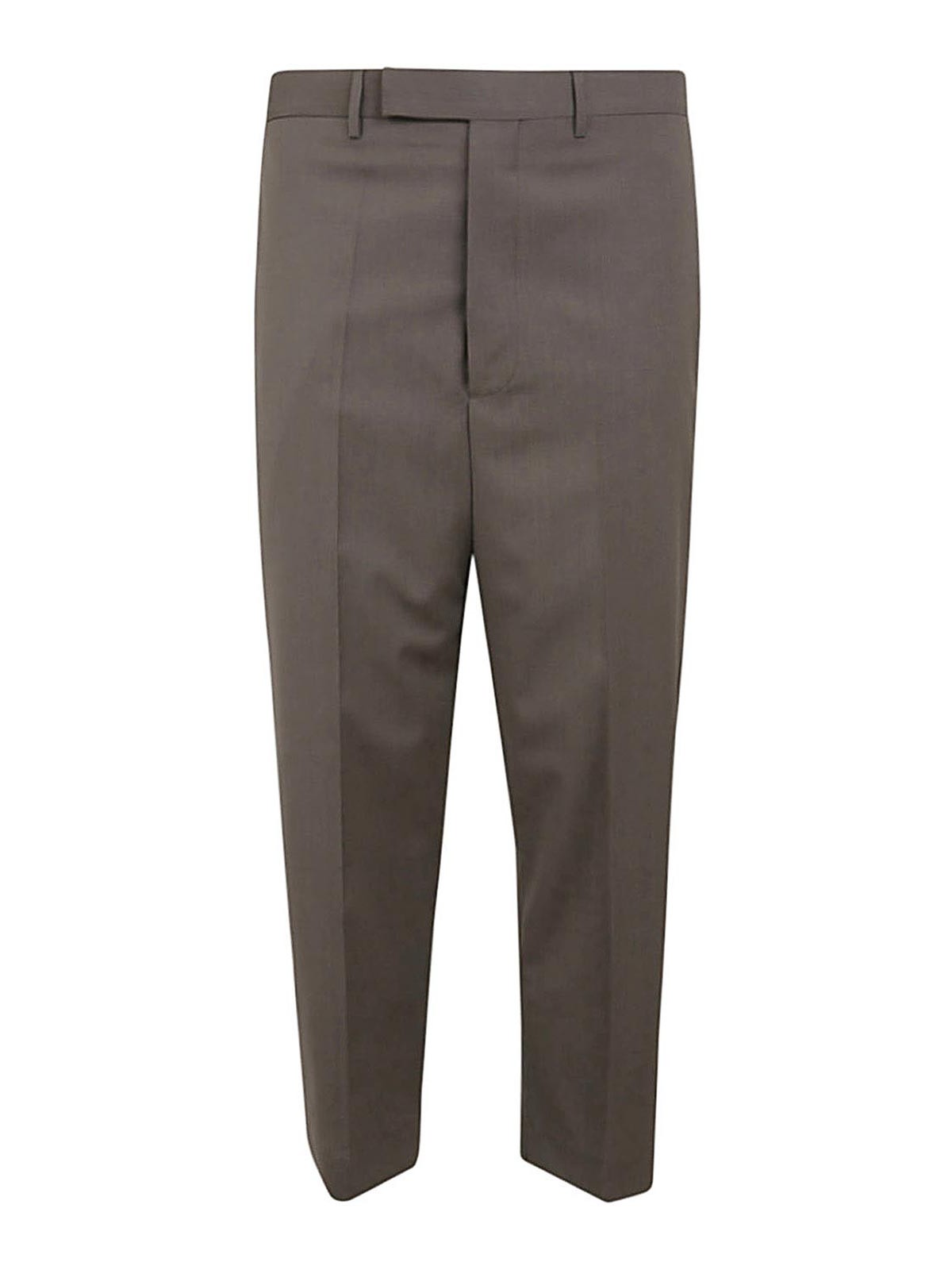 Shop Rick Owens Astaires Cropped Trousers In Grey