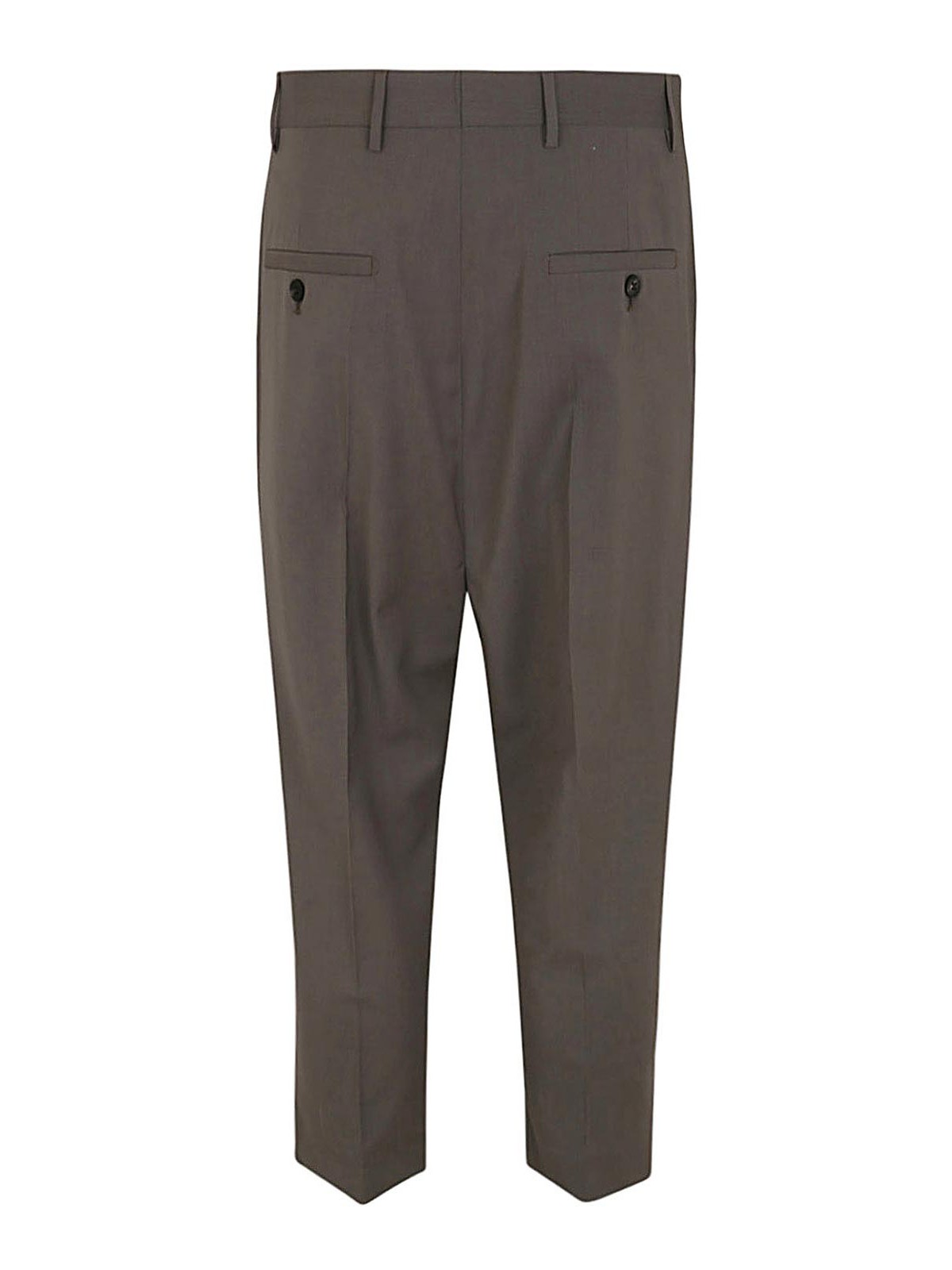Shop Rick Owens Astaires Cropped Trousers In Grey
