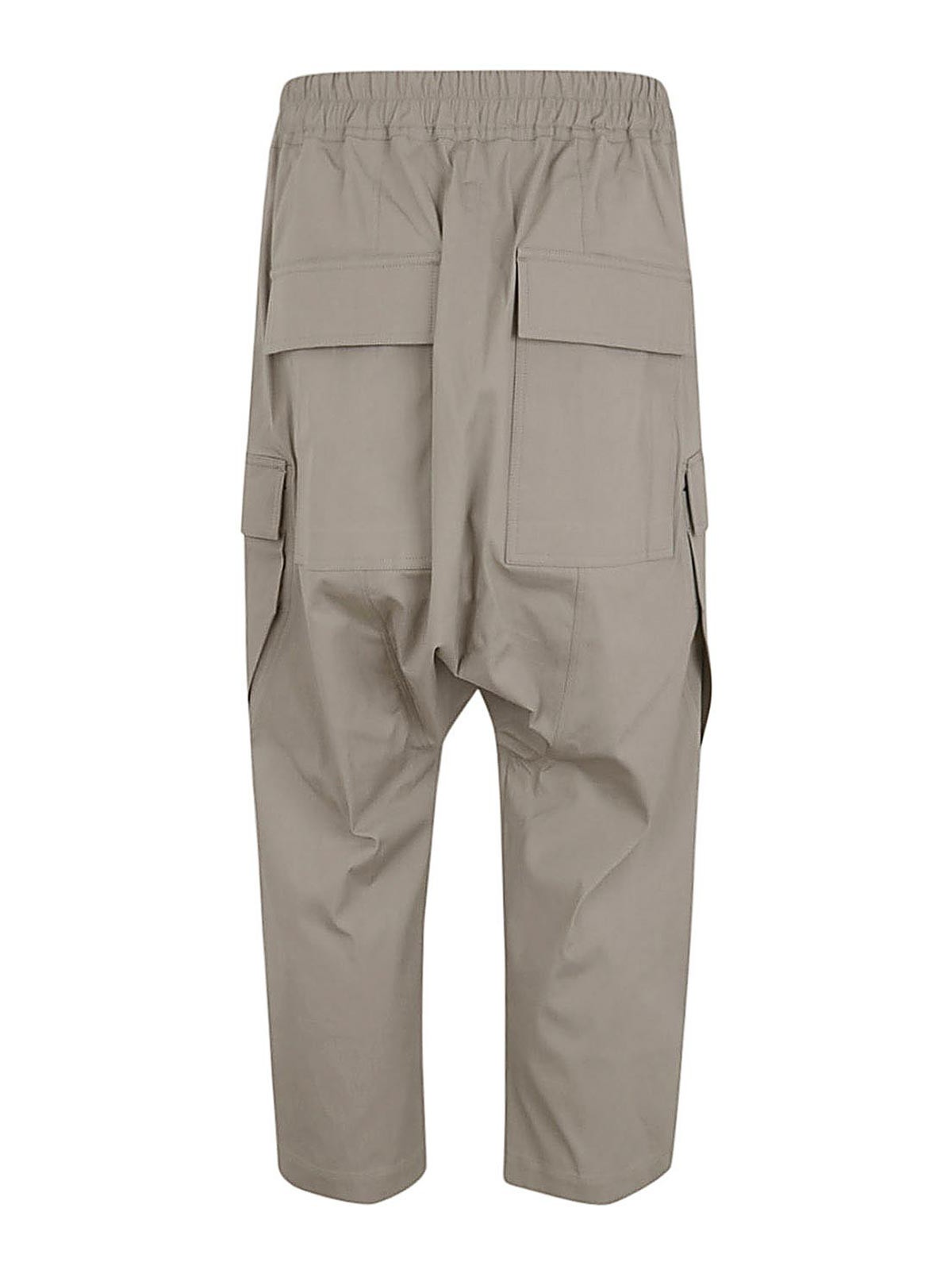 Shop Rick Owens Cargo Cropped Trousers In Grey
